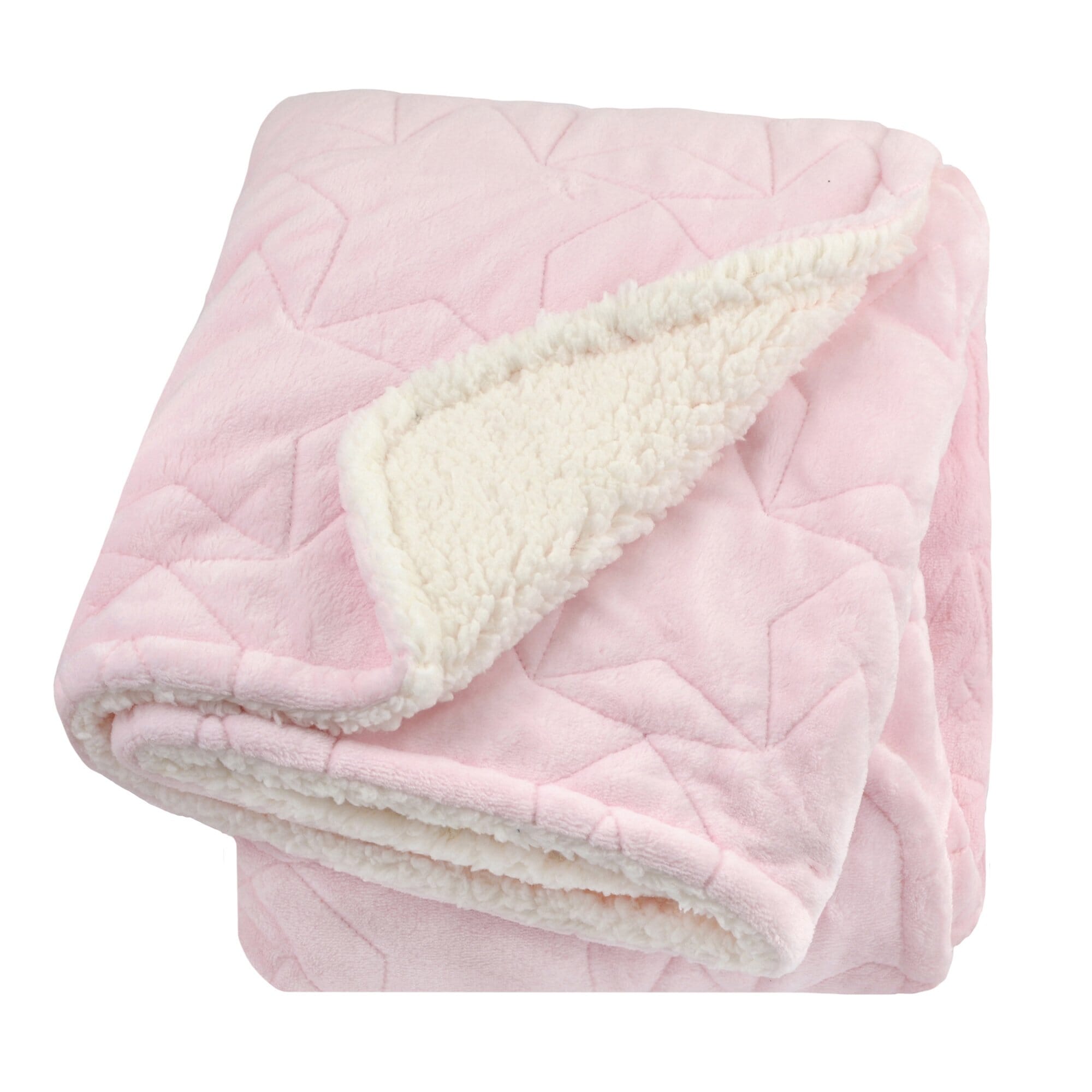 Embroidered Star Luxury Blanket in Pink - Image 2