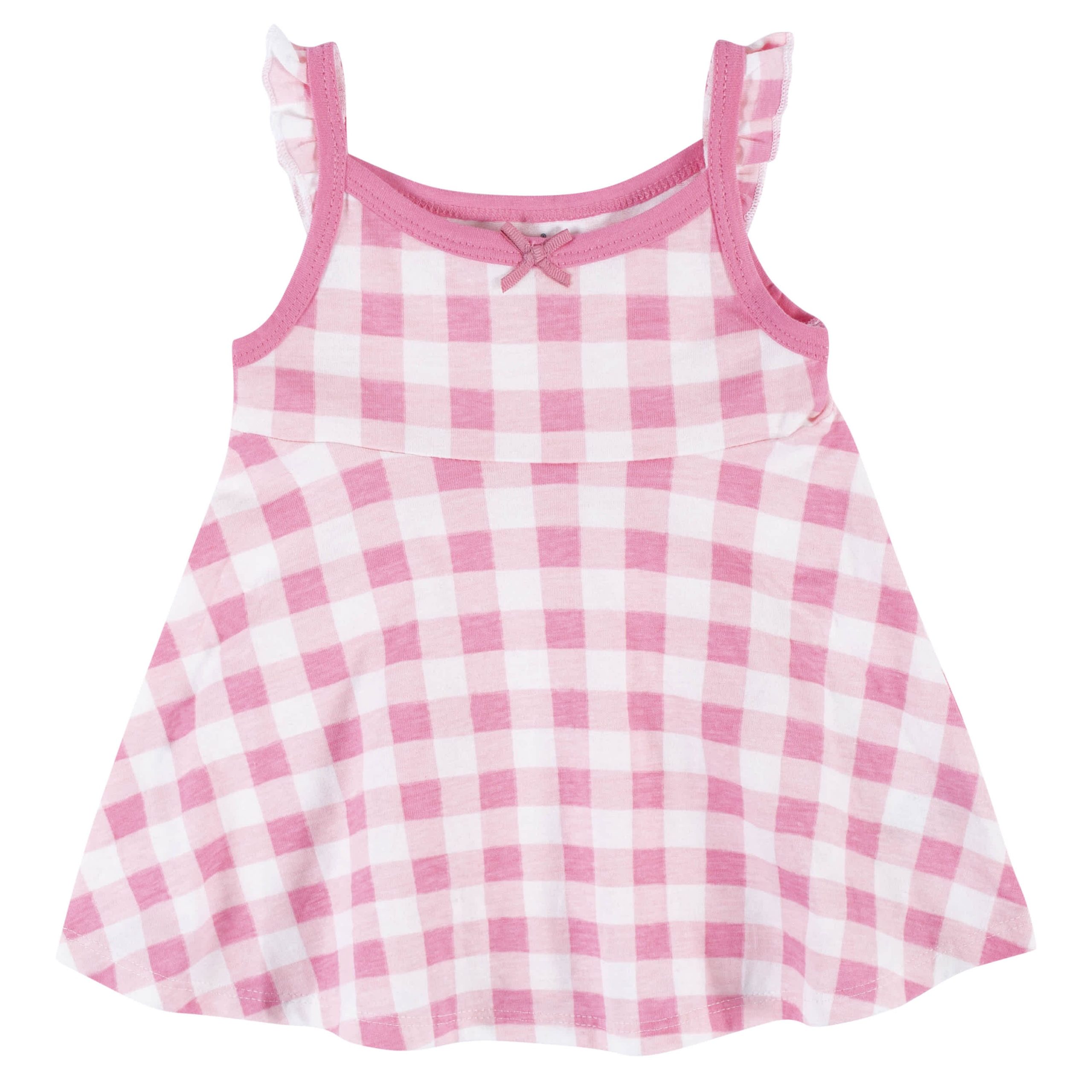 3-Piece Baby & Toddler Girls Summer Blossom Dress, Diaper Cover & Sun Hat Set - Image 3
