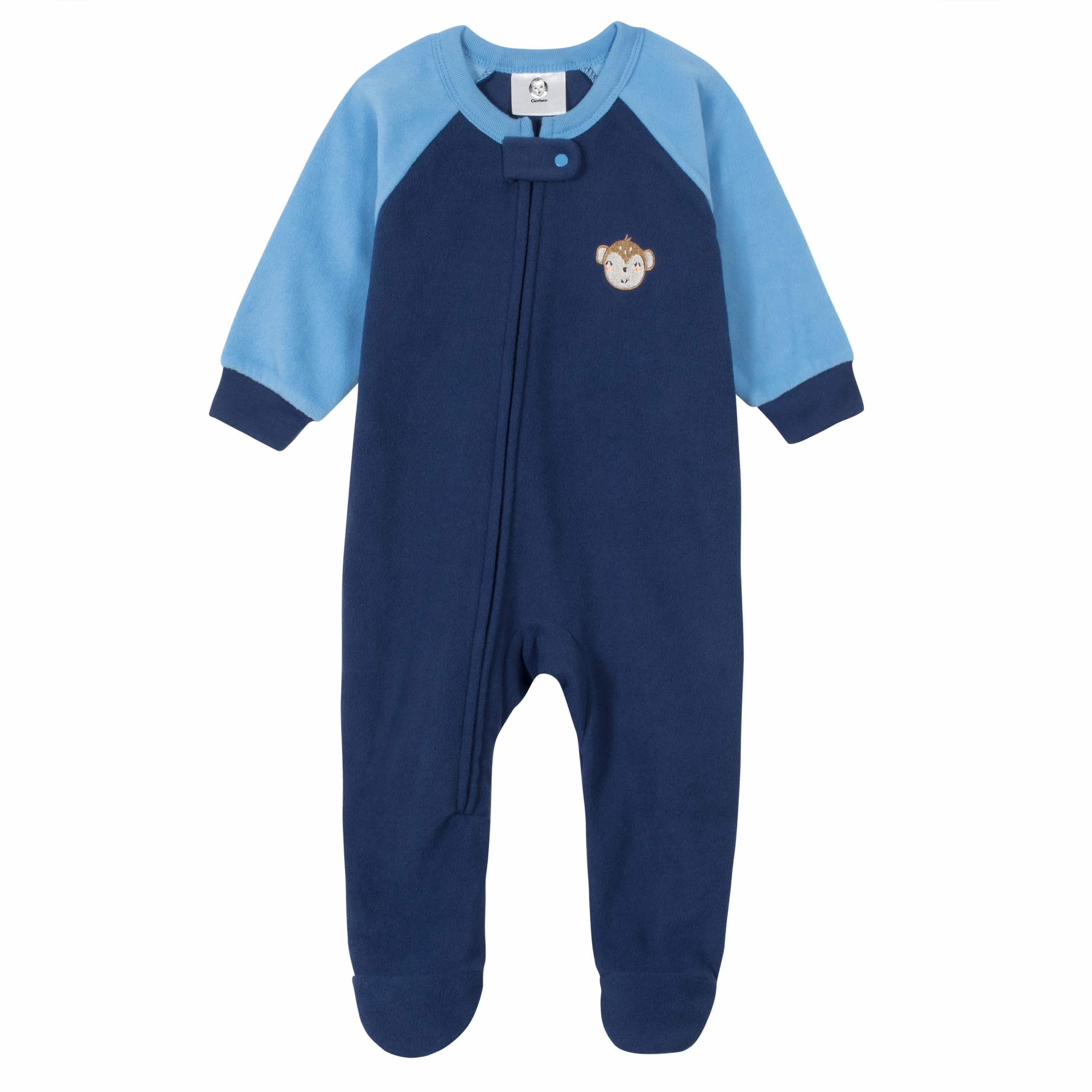 2-Pack Baby & Toddler Boys Monkey Fleece Pajamas - Image 2