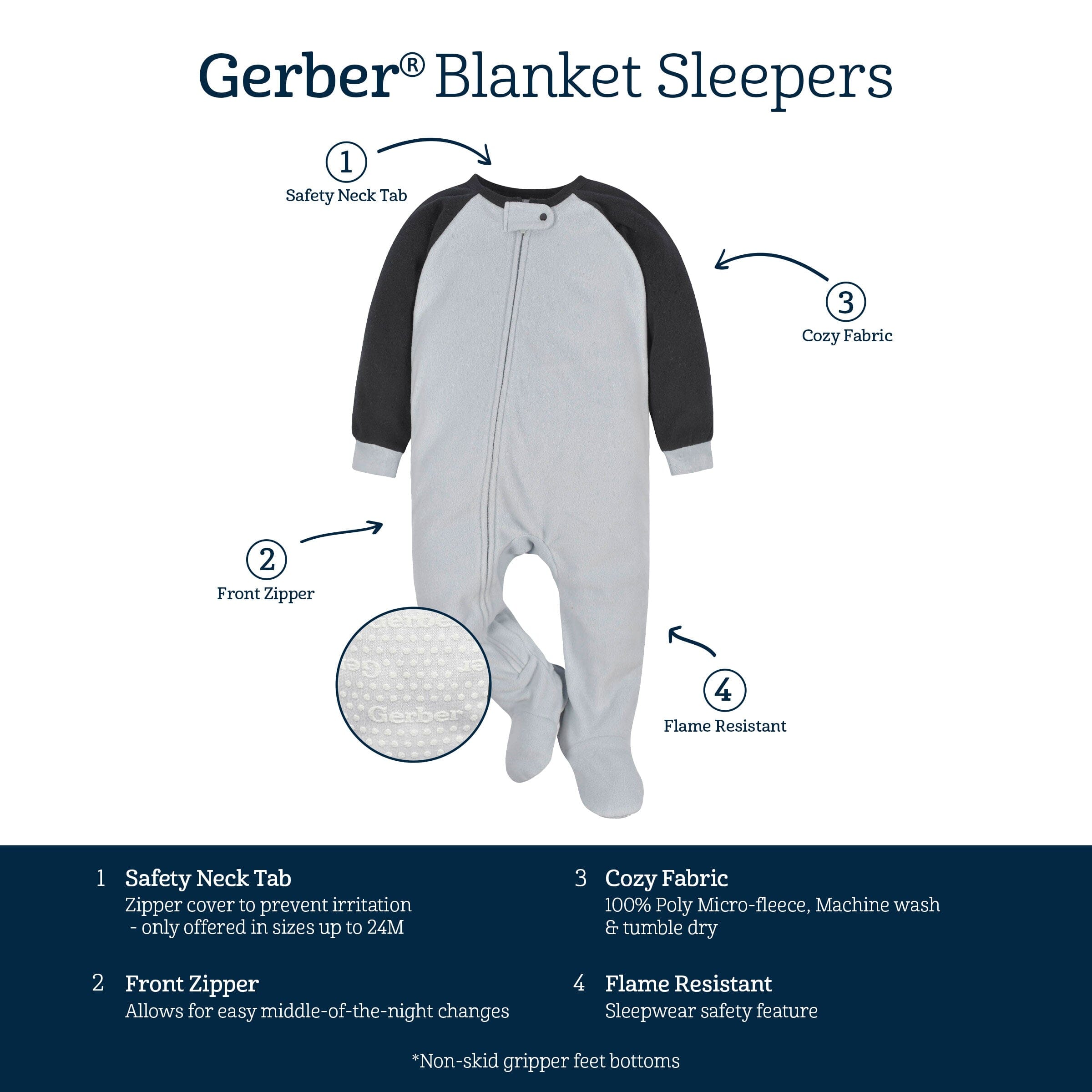 2-Pack Baby & Toddler Boys Monkey Fleece Pajamas - Image 7