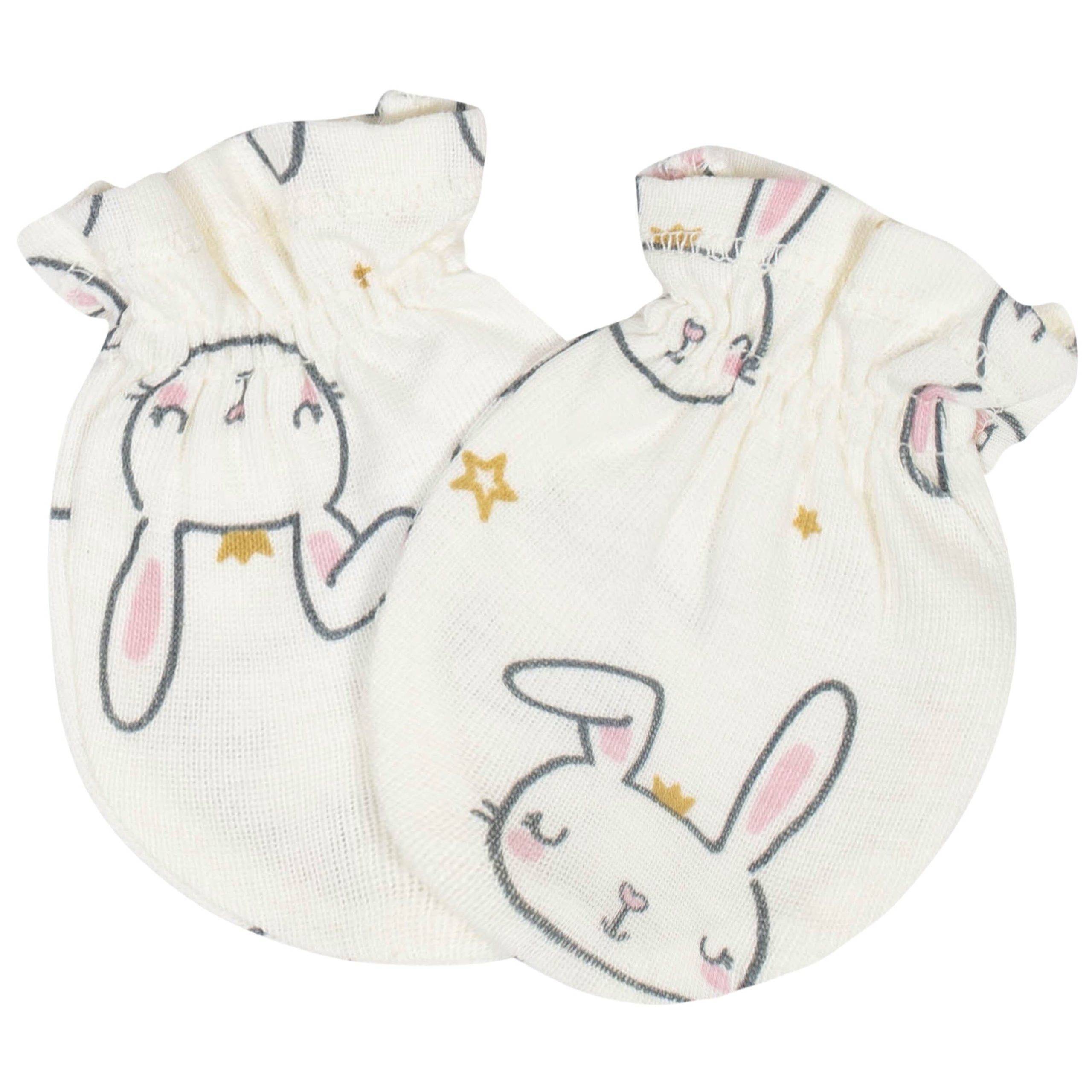 8-Piece Baby Girls Little Princess Caps & Mittens Set - Image 7