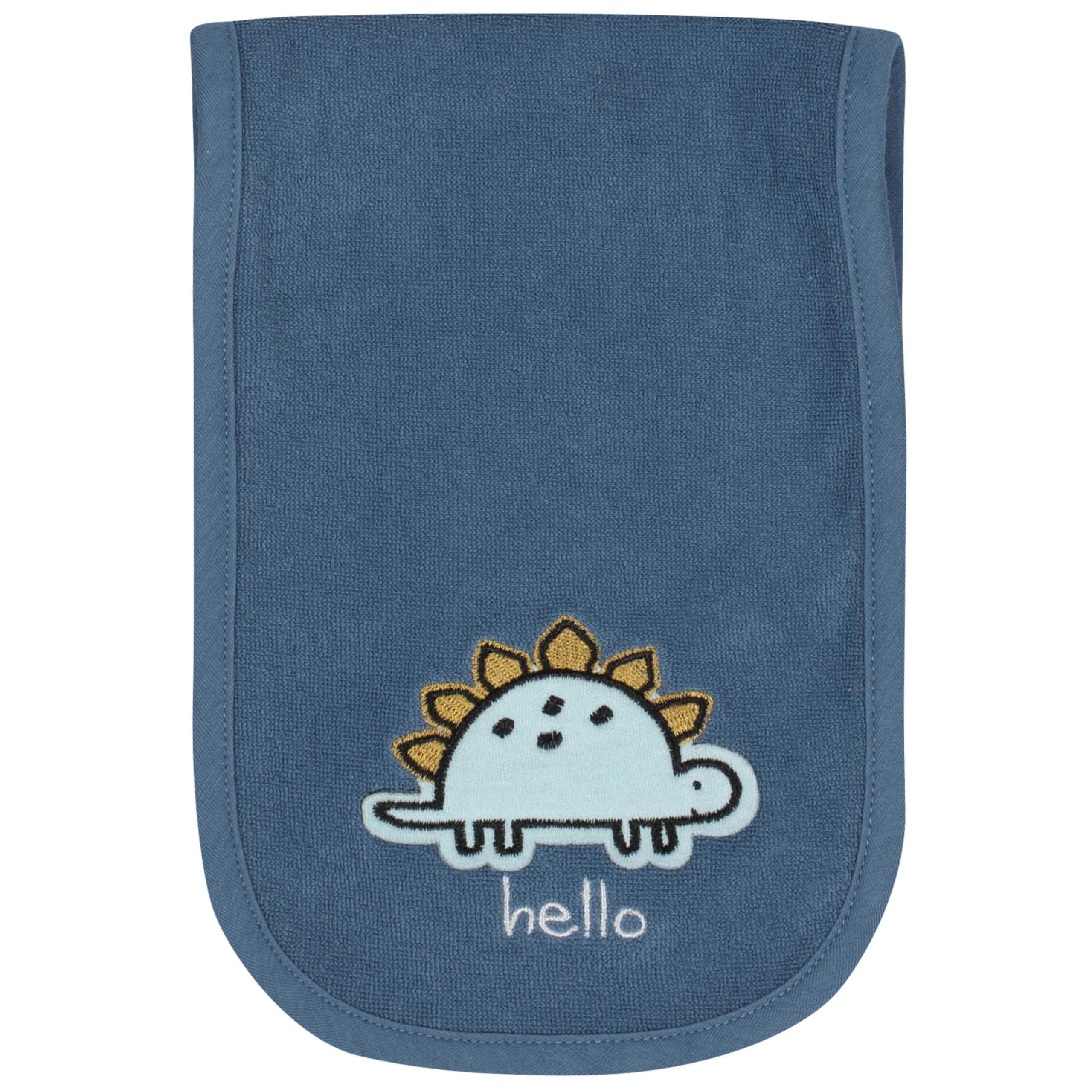 6-Piece Baby Boys Dino Terry Bibs & Burp Cloths Set - Image 5