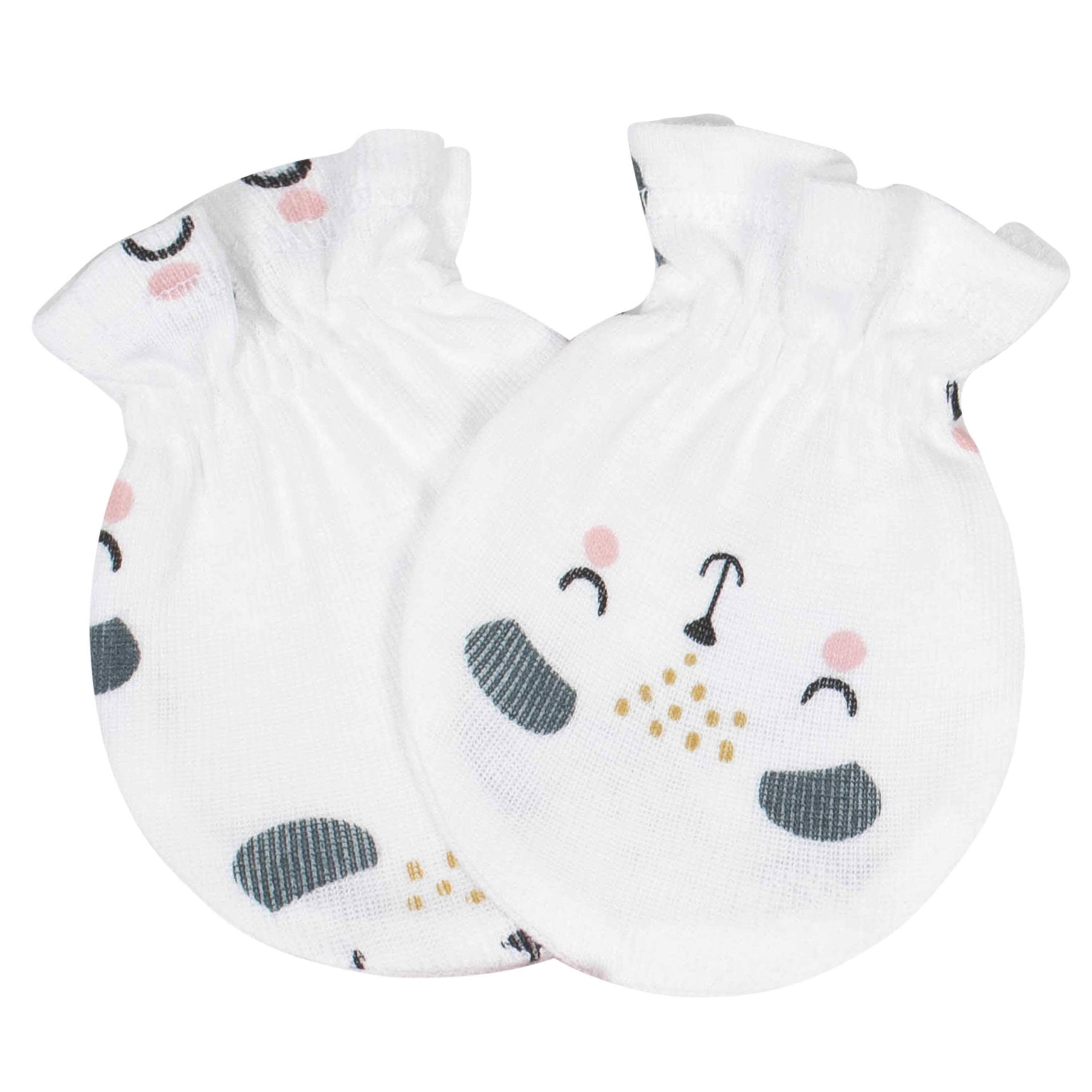 8-Piece Baby Girls Bear Caps & Mittens Set - Image 6