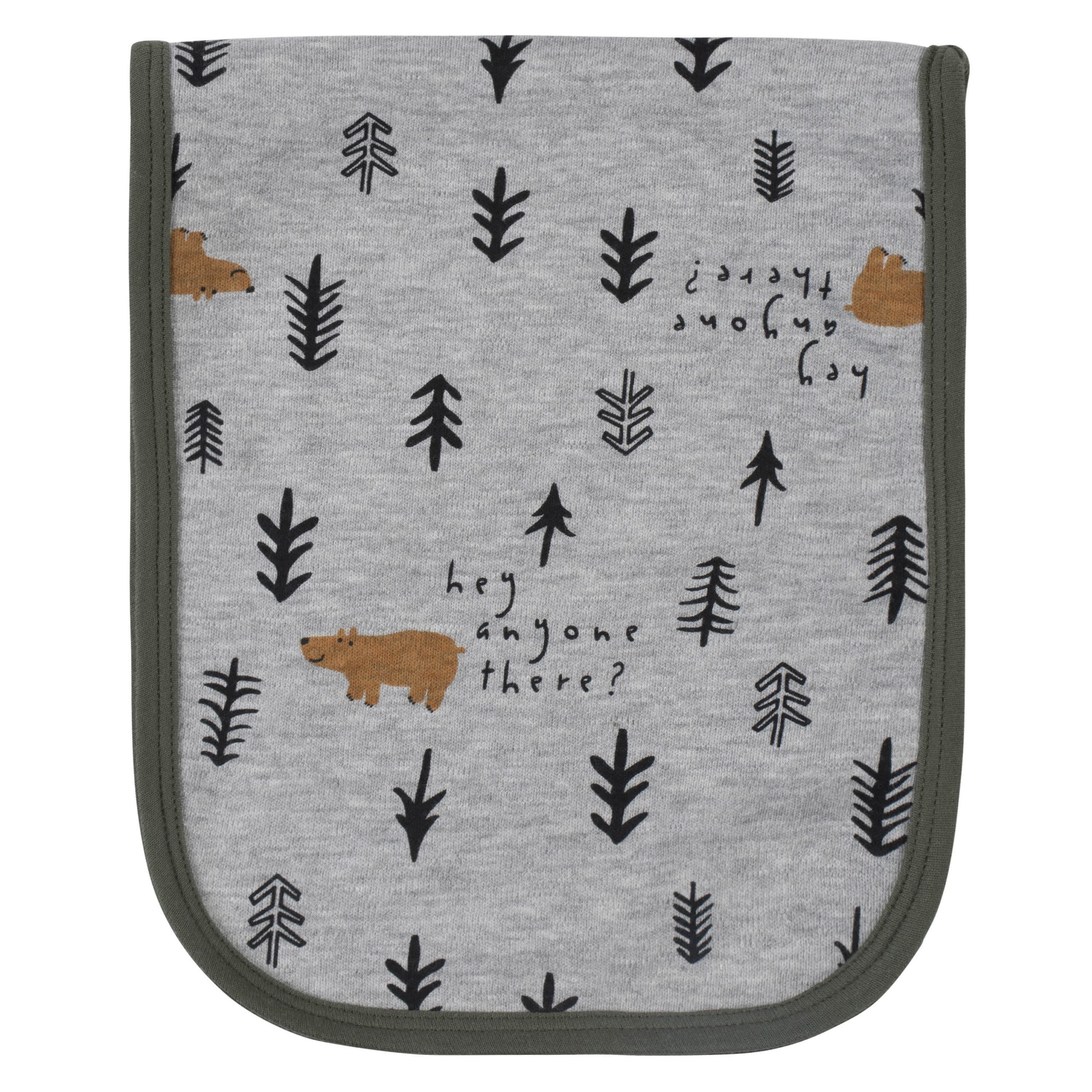 7-Piece Baby Boys Bear Terry Bibs & Terry Burp Cloths Set - Image 5