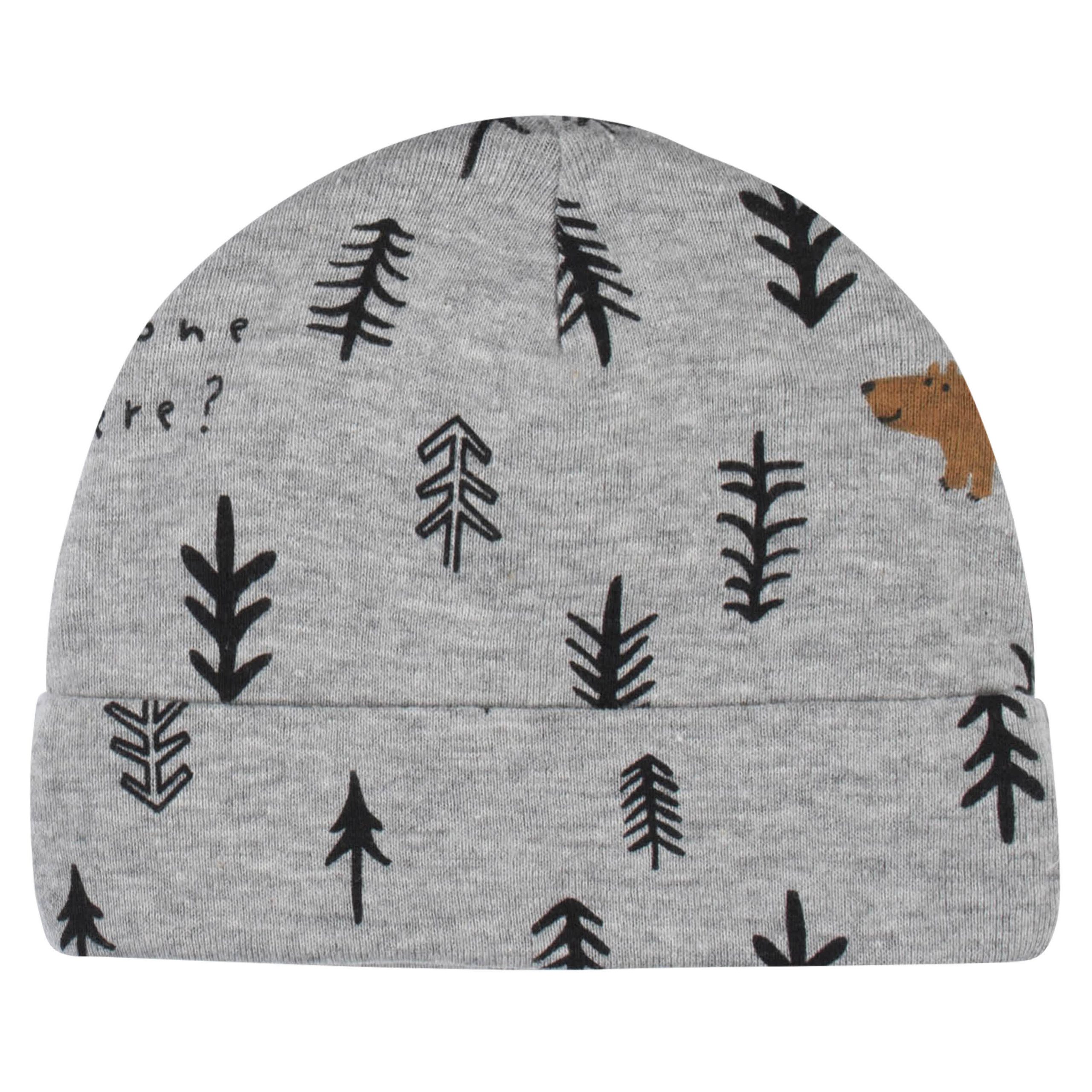 8-Piece Baby Boys Bear Caps & Mittens Set - Image 3