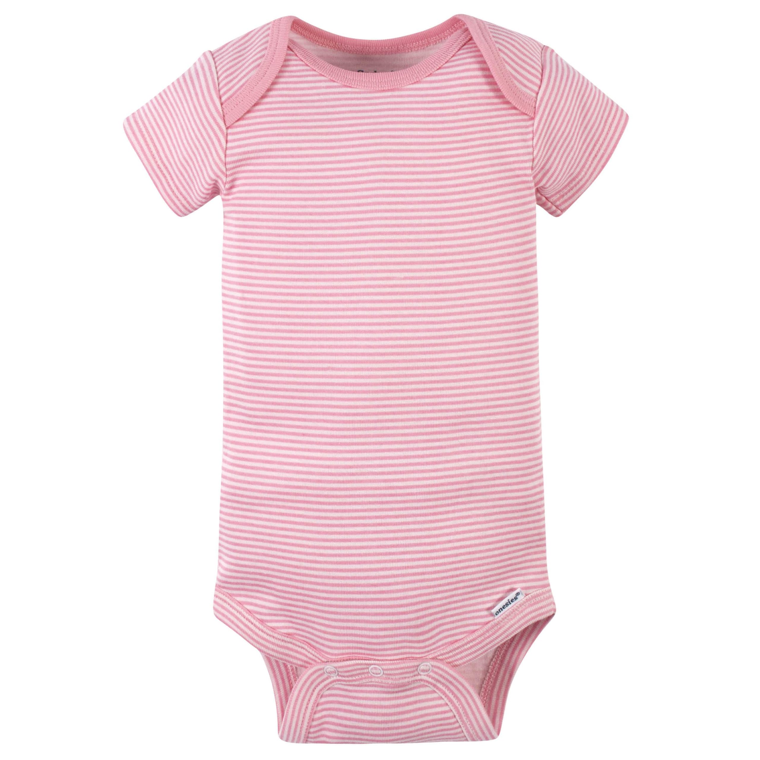 8-Pack Baby Girls Leopard Short Sleeve Onesies® Bodysuits - Image 8