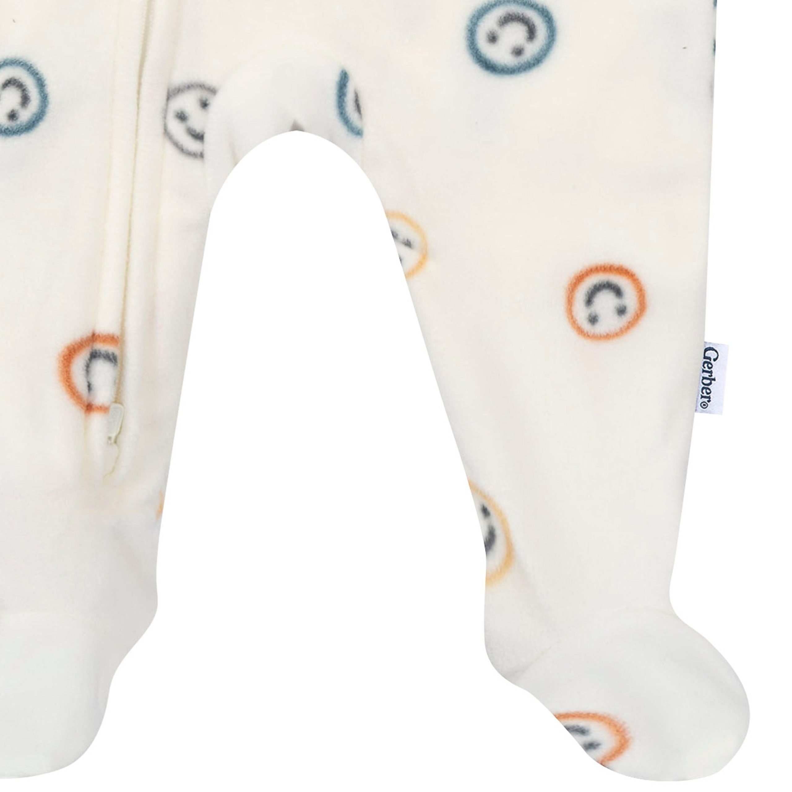 Baby & Toddler Boys Smileys Footed Fleece Pajamas - Image 4