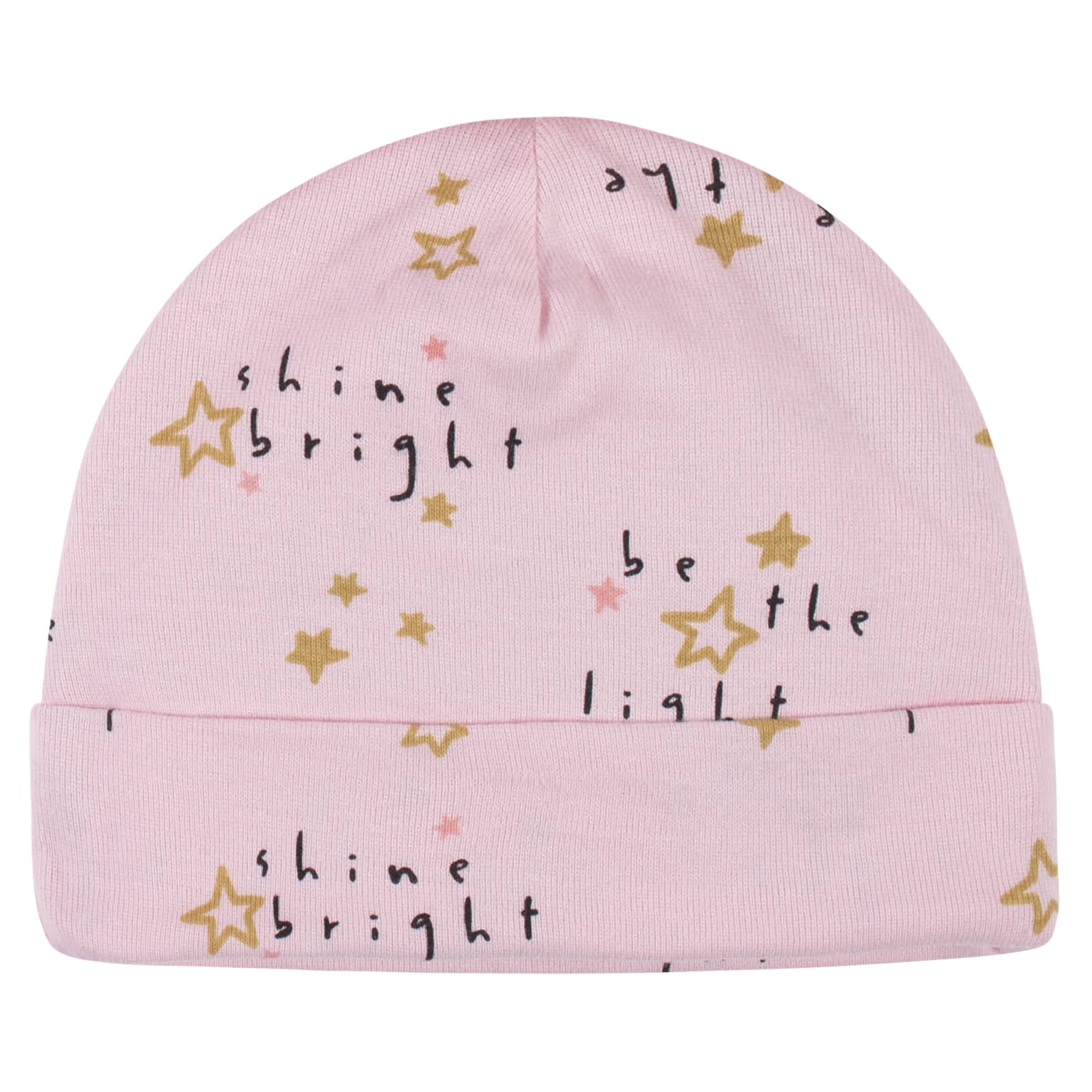 8-Piece Baby Girls Princess Caps & Mittens Set - Image 4