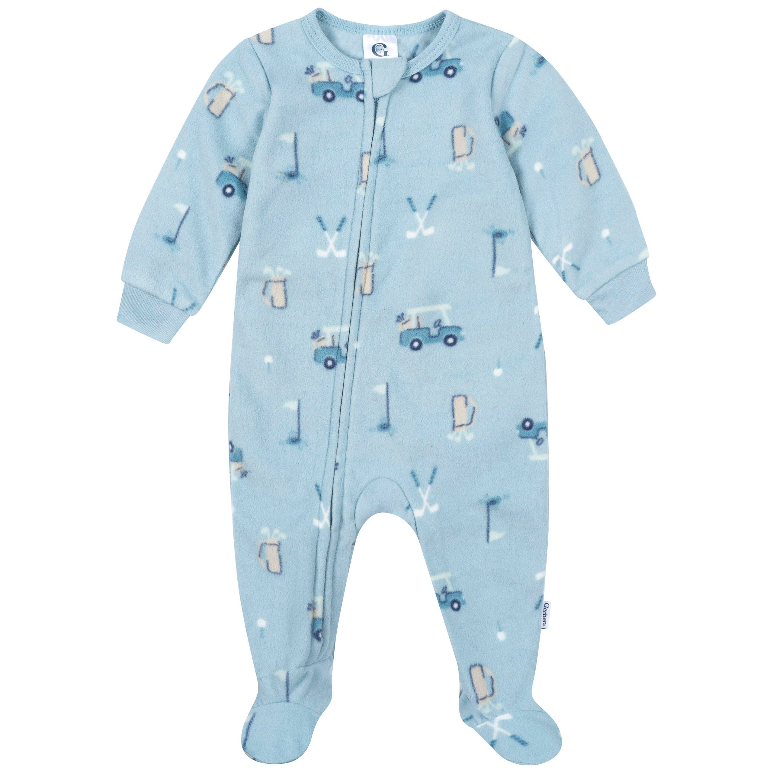 Baby & Toddler Boys Golf Footed Fleece Pajamas
