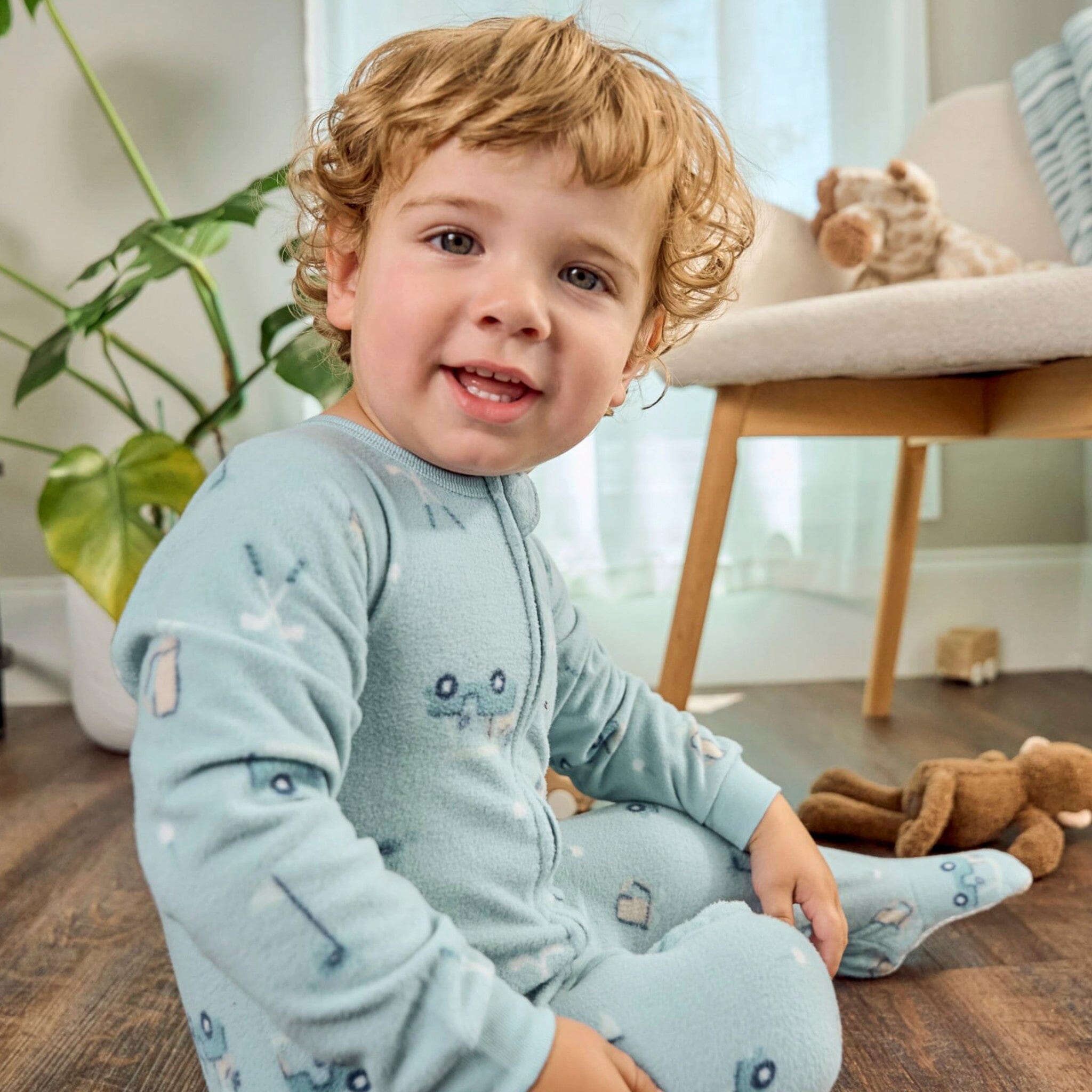 Baby & Toddler Boys Golf Footed Fleece Pajamas - Image 2