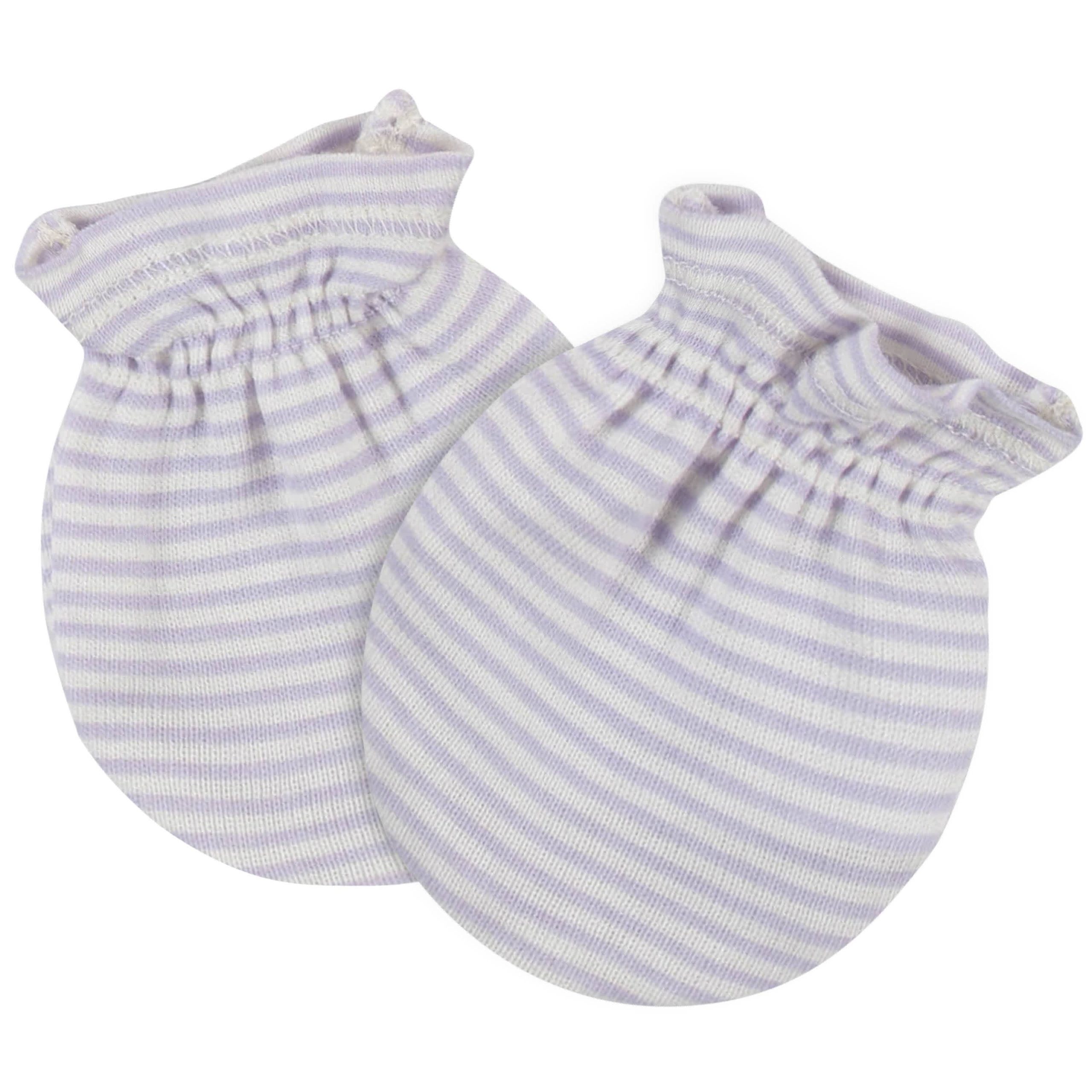 8-Piece Baby Girls Bunny Caps & Mittens Set - Image 7