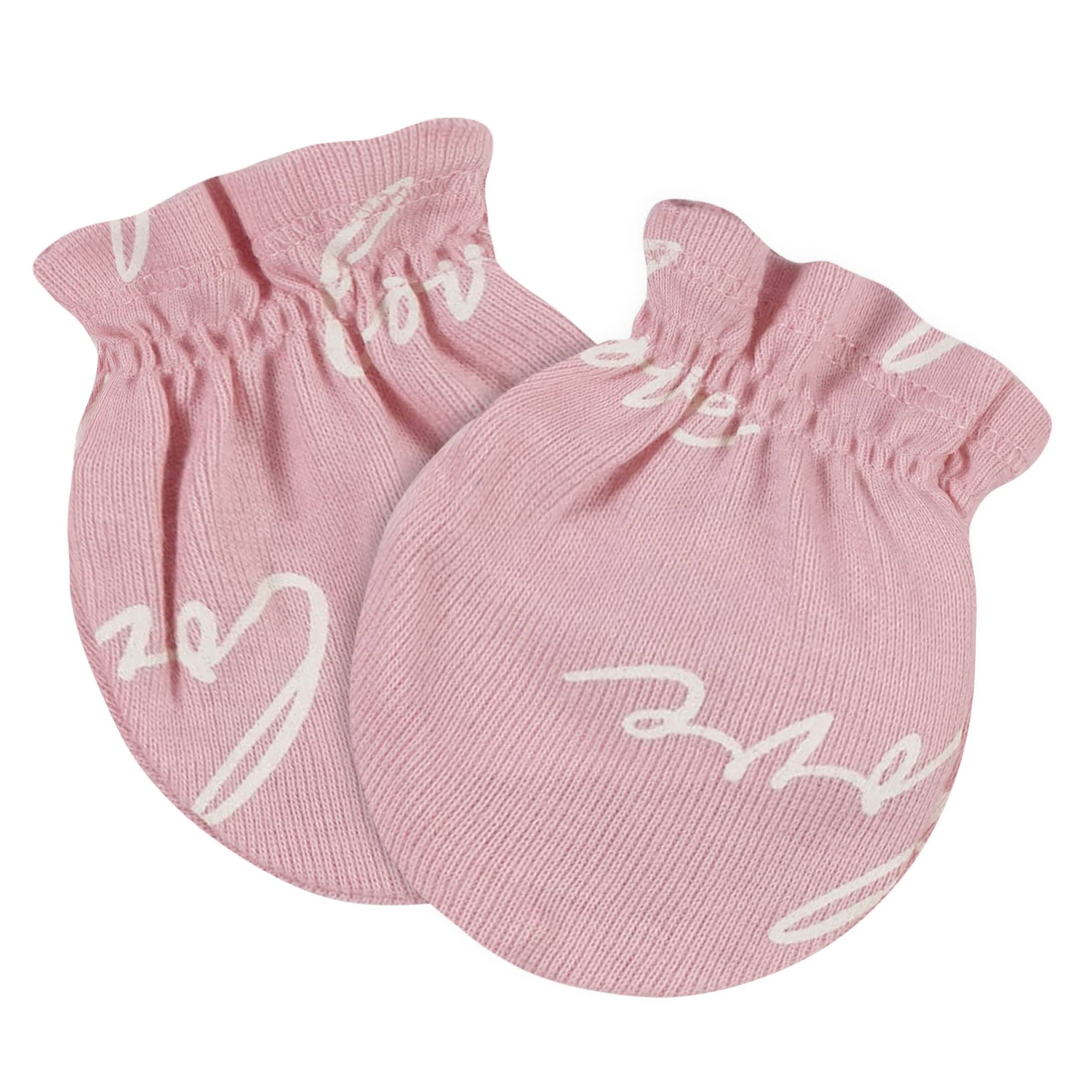 8-Piece Baby Girls Bunny Caps & Mittens Set - Image 8