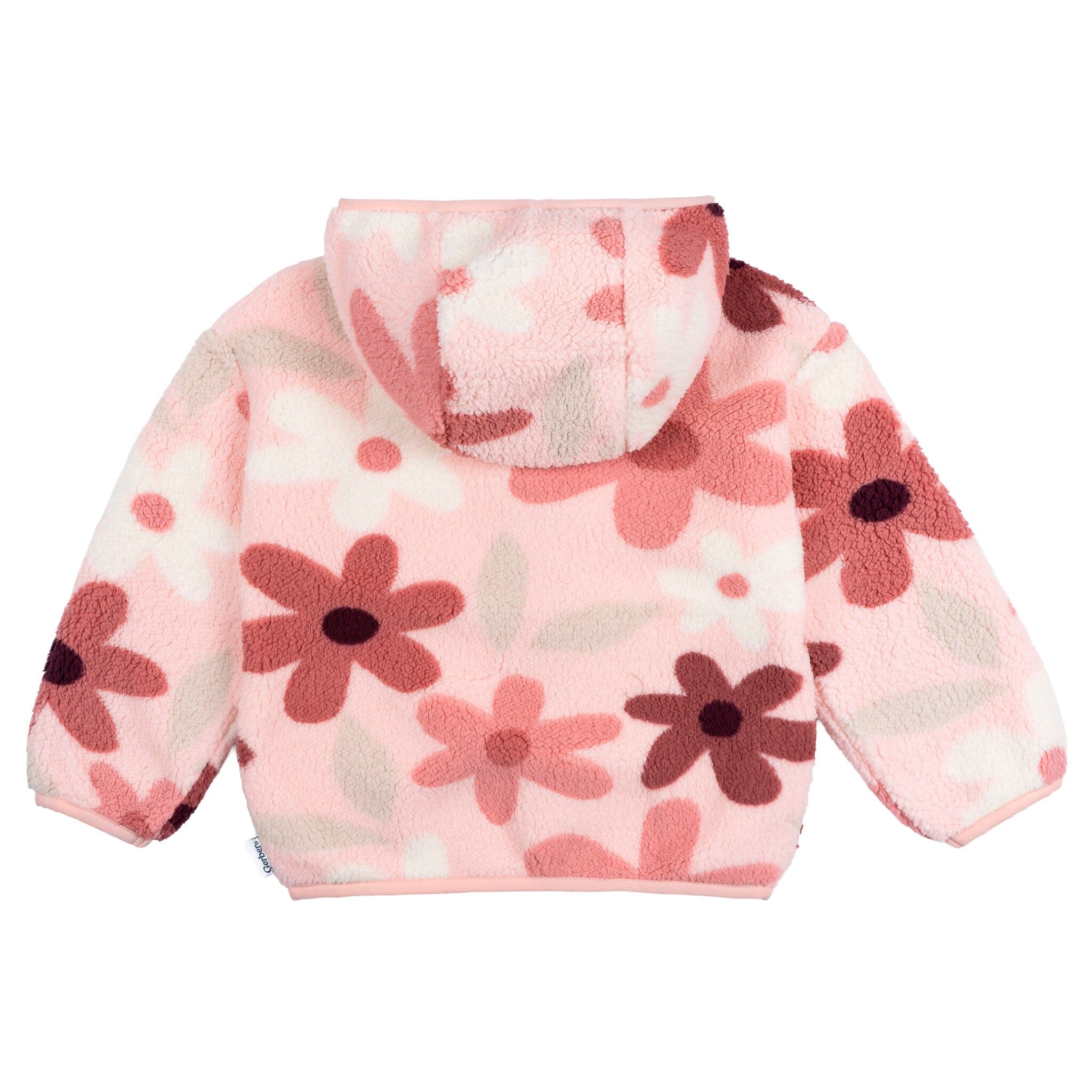 Infant & Toddler Girls Pink Flowers Sherpa Jacket - Image 5
