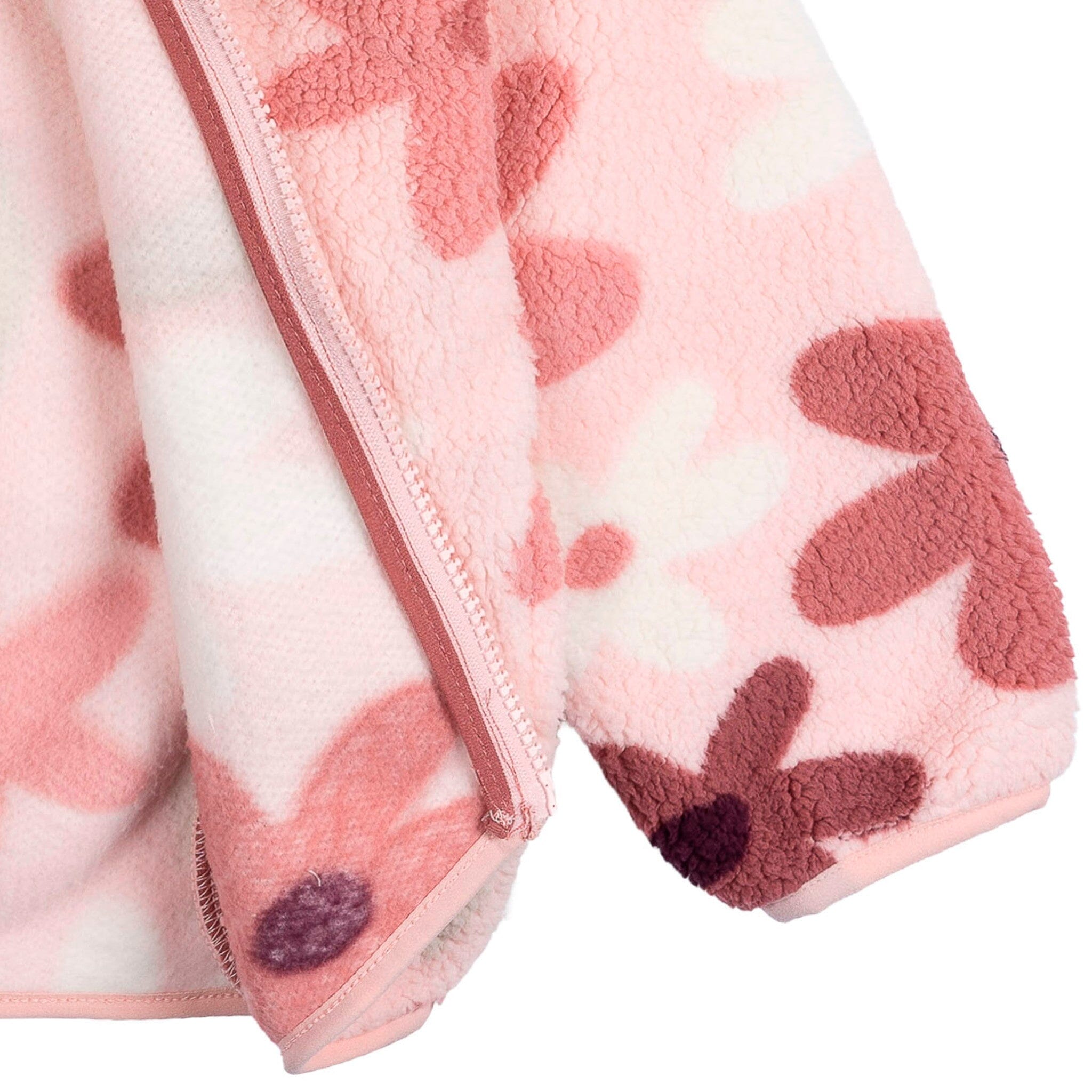 Infant & Toddler Girls Pink Flowers Sherpa Jacket - Image 7
