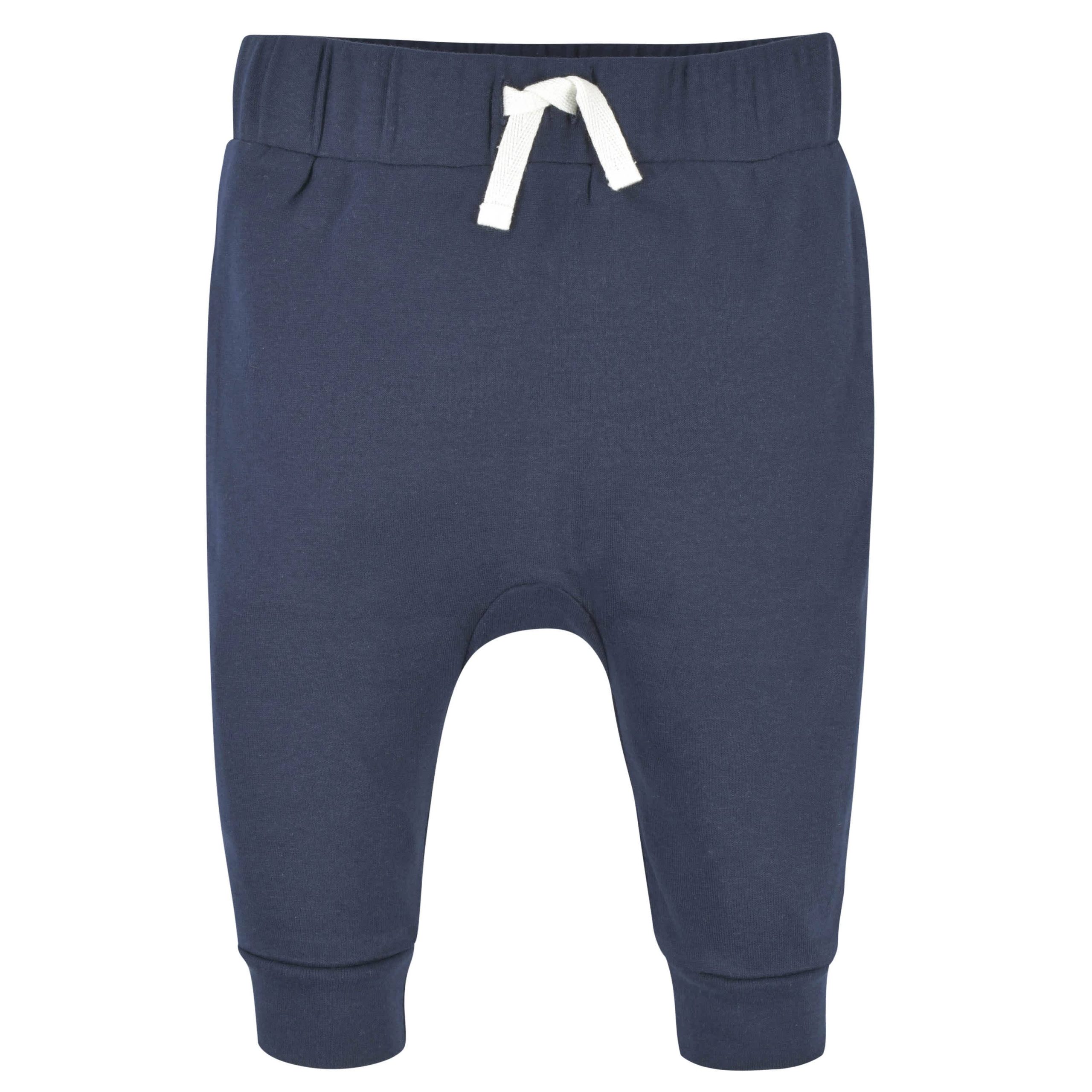 2-Pack Baby Boys Comfy Stretch Navy & Blue Pants - Image 4