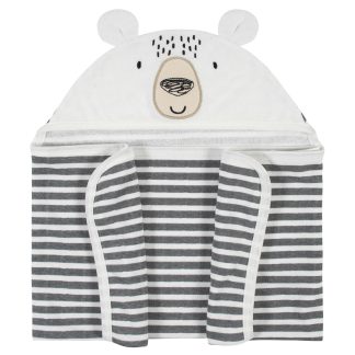 Baby Boys Bear Hooded Bath Wrap
