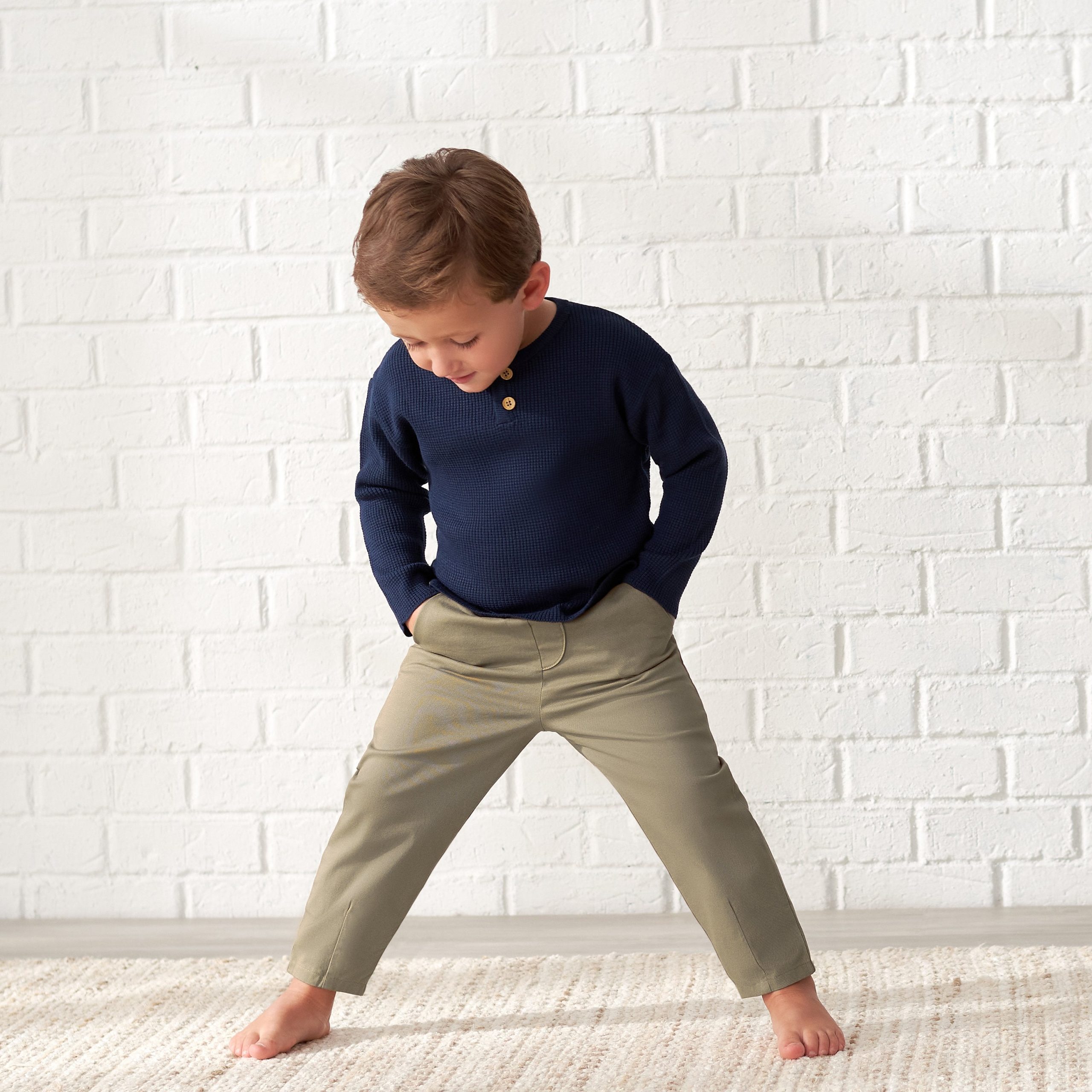 Infant & Toddler Boys Tan Canvas Pants - Image 2