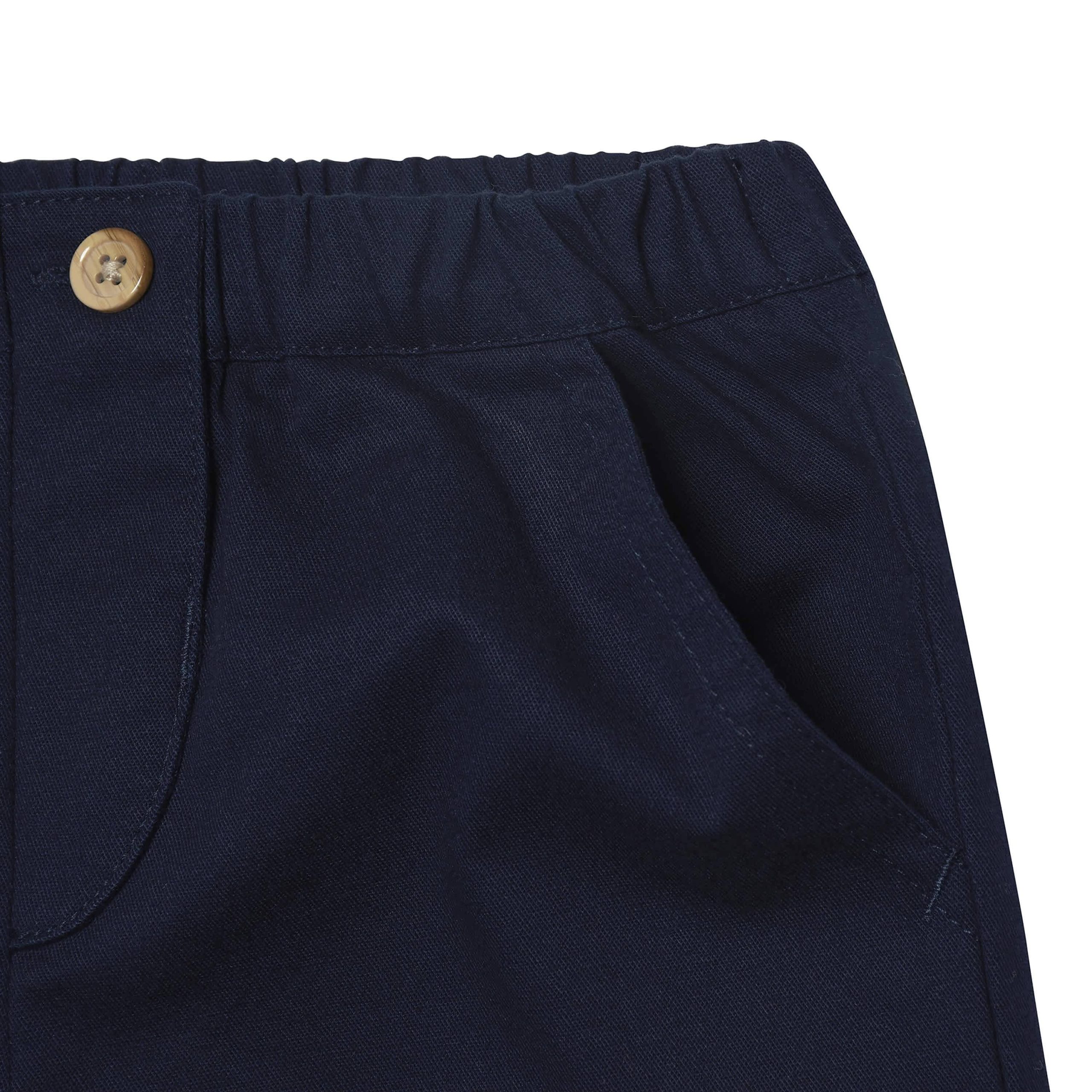 Infant & Toddler Boys Blue Canvas Pants - Image 4