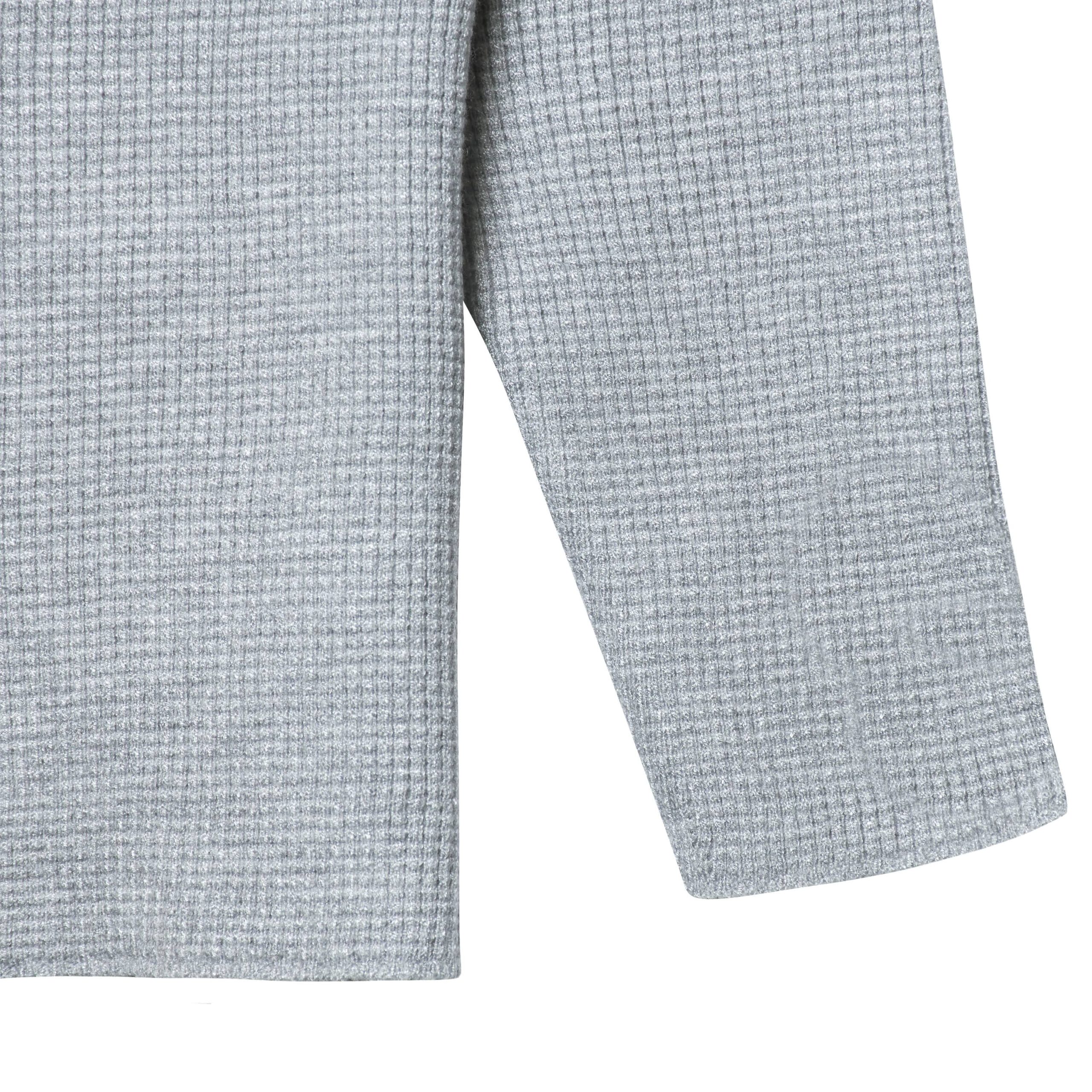 Infant & Toddler Boys Gray Heather Henley Sweater - Image 2