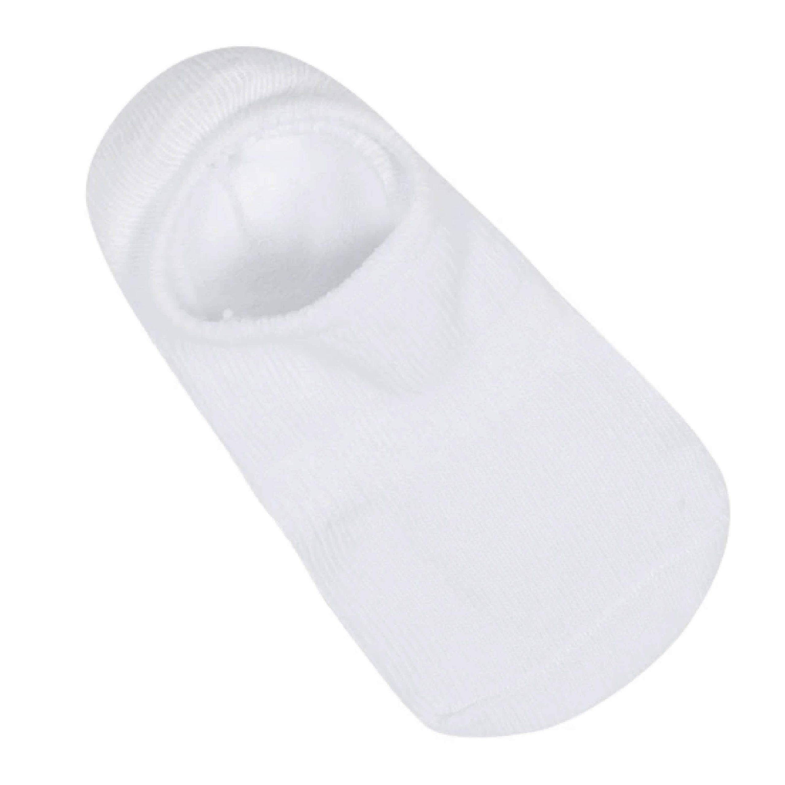 8-Pack Baby & Toddler White Wiggle Proof® No Show Socks - Image 2