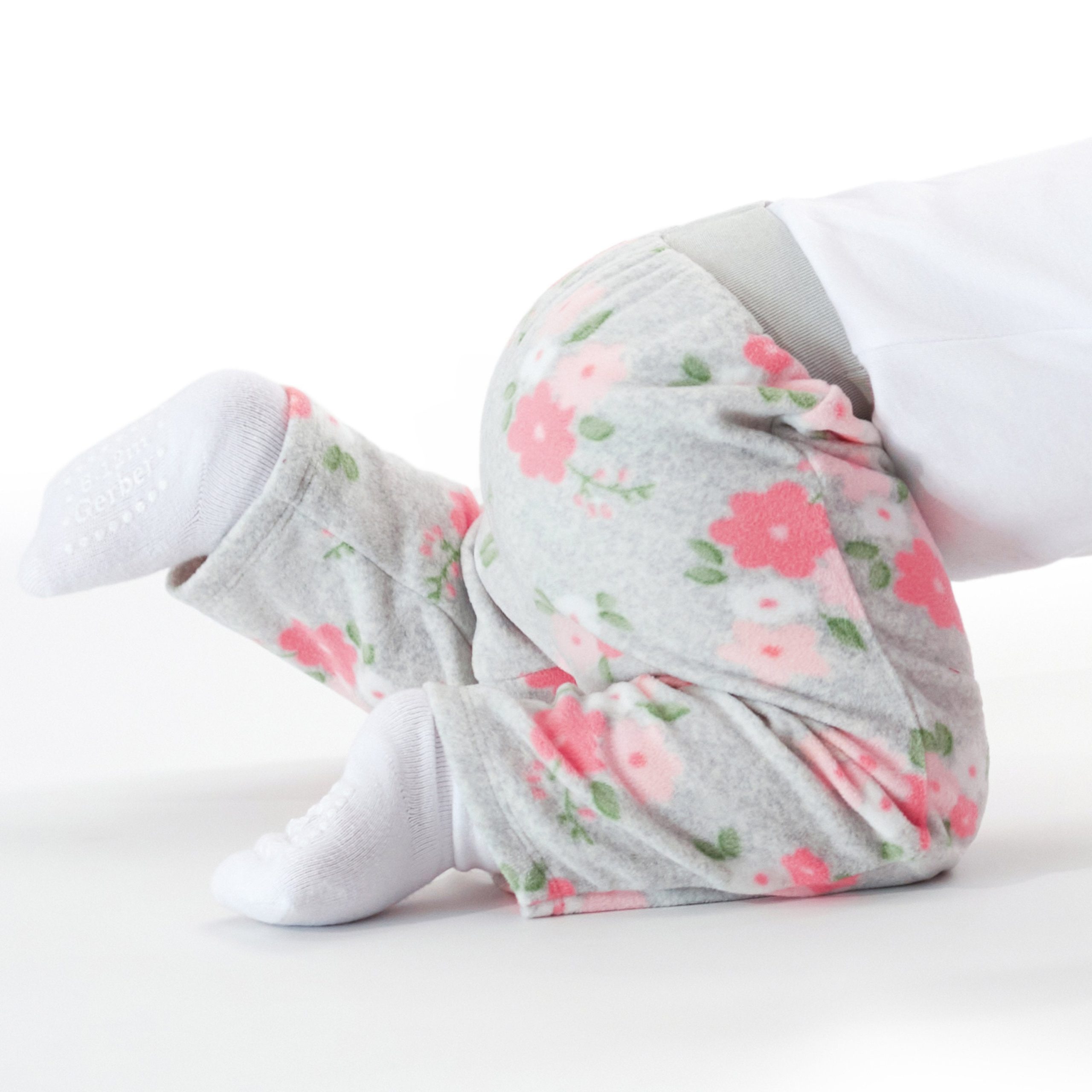 8-Pack Baby & Toddler White Wiggle Proof® Jersey Crew Socks - Image 3