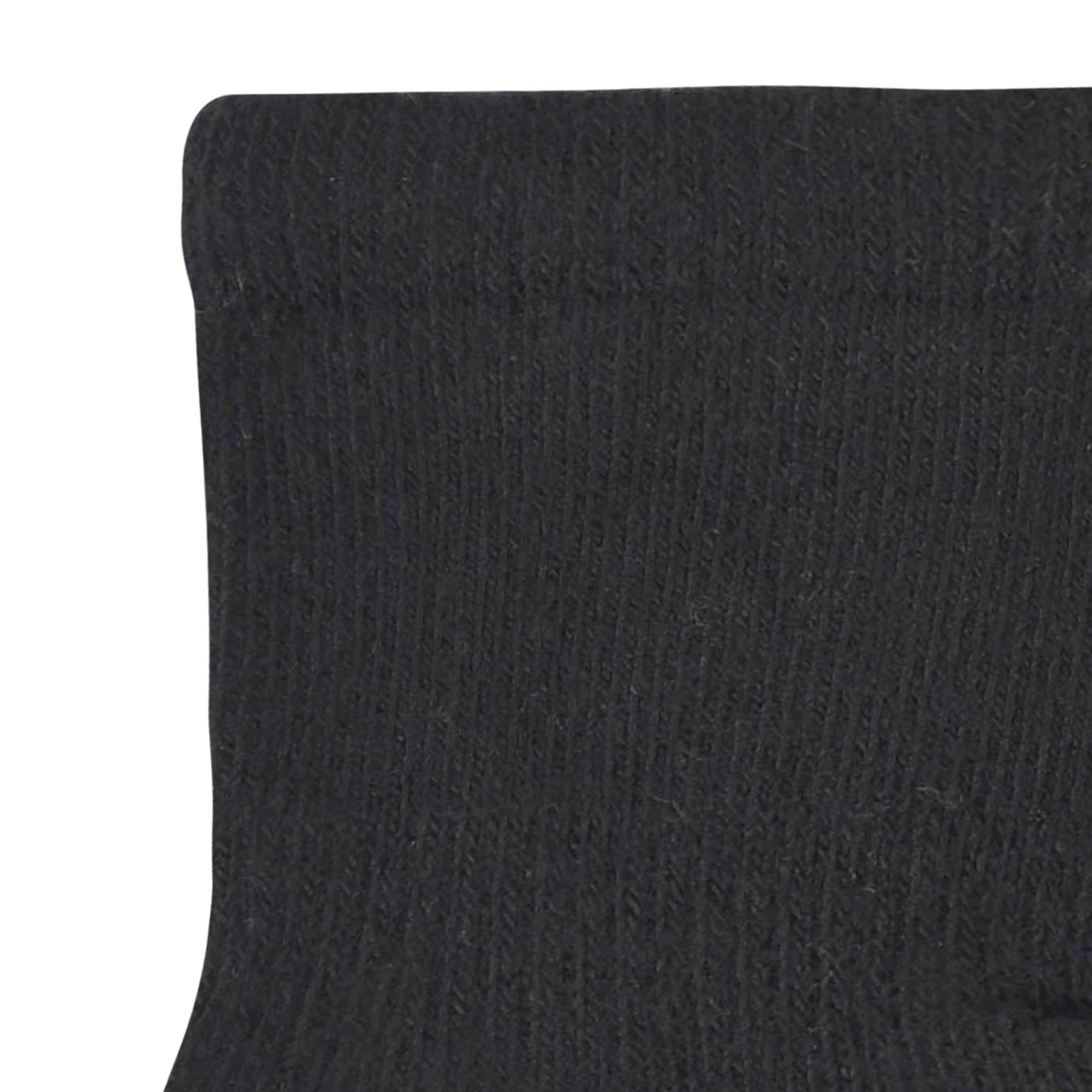 8-Pack Baby & Toddler Black Wiggle Proof® Jersey Crew Socks - Image 3