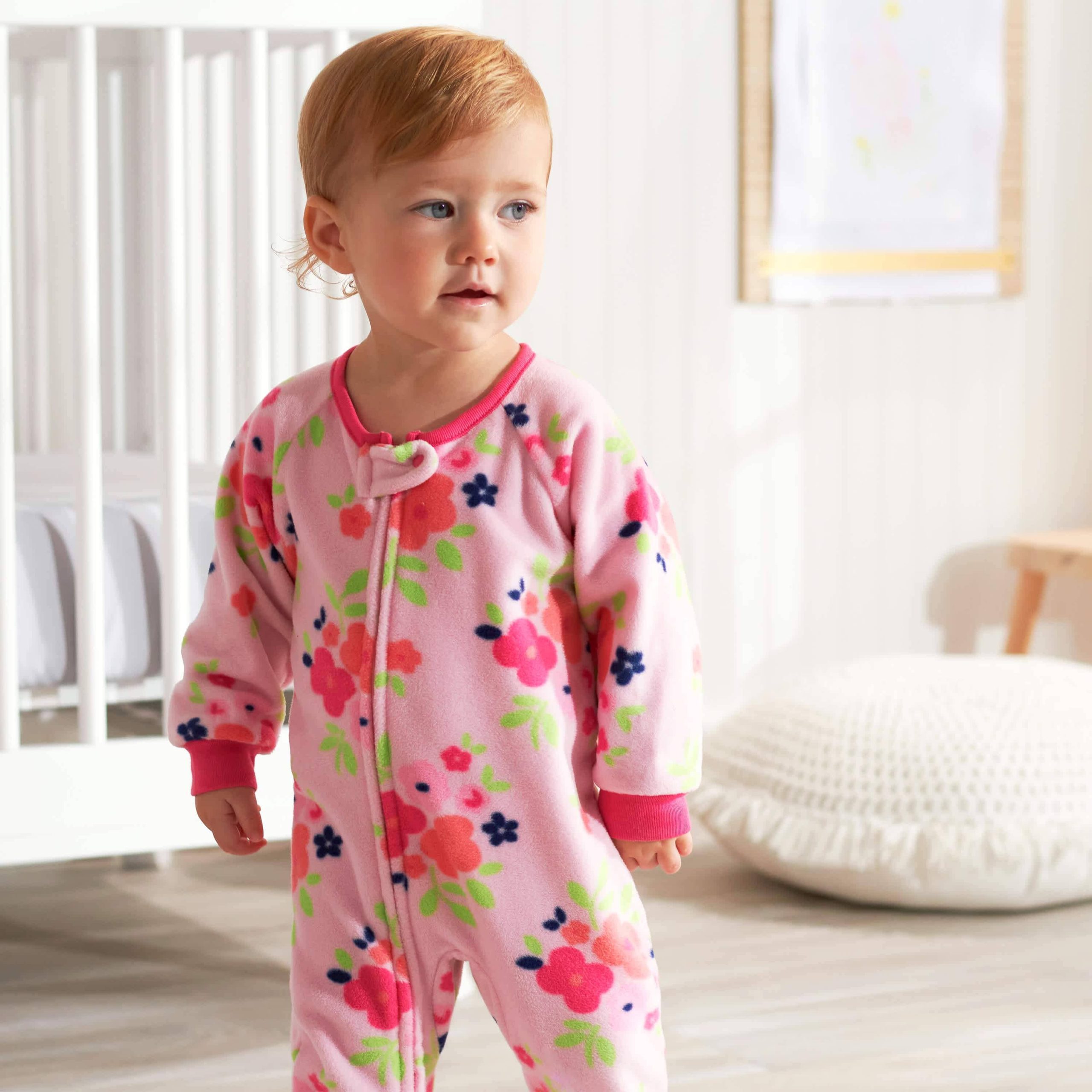 2-Pack Baby & Toddler Girls Floral Fleece Pajamas - Image 2