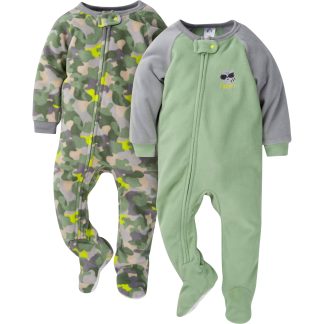 2-Pack Baby & Toddler Boys Camo Fleece Pajamas