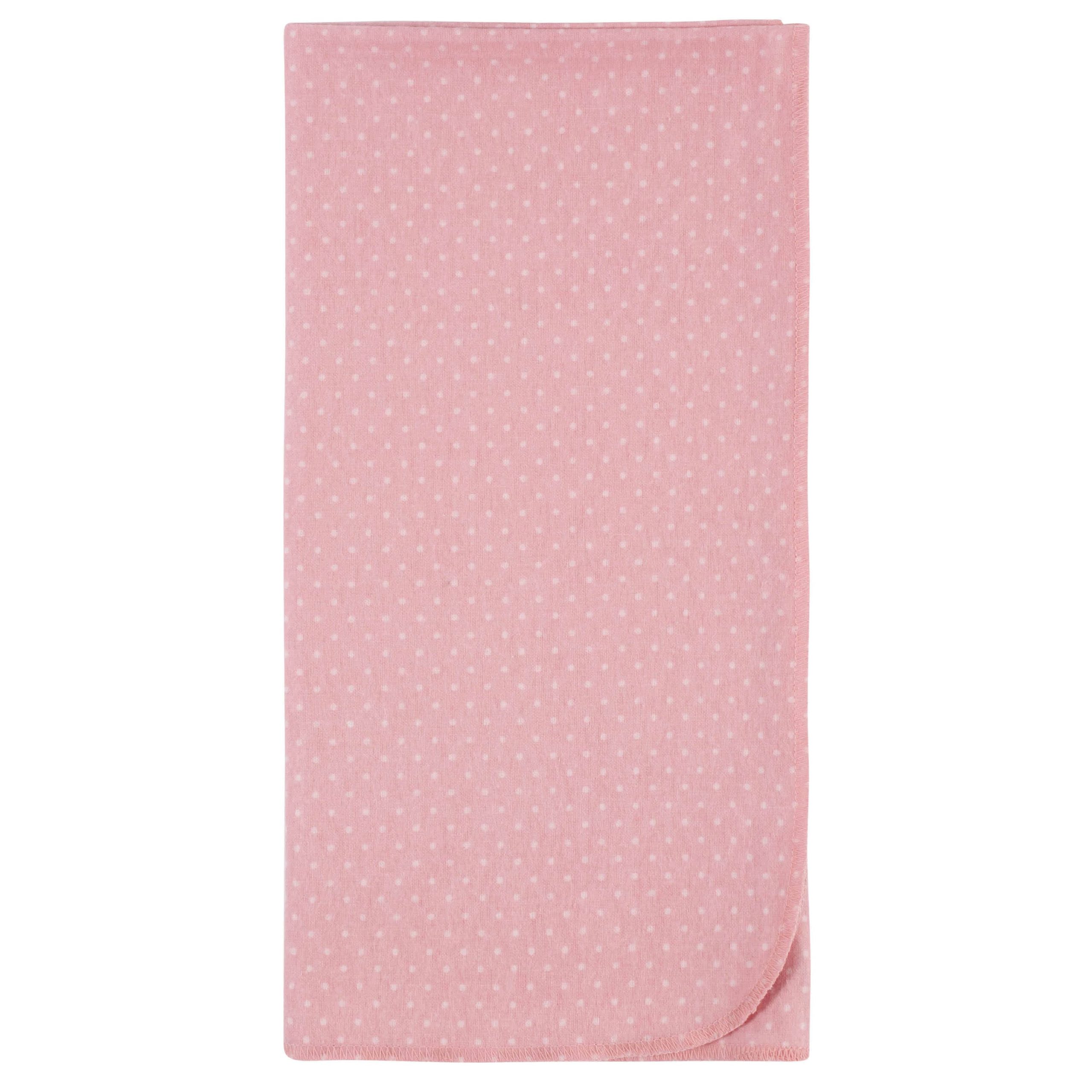 5-Pack Baby Girls Critters Flannel Receiving Blankets - Image 3