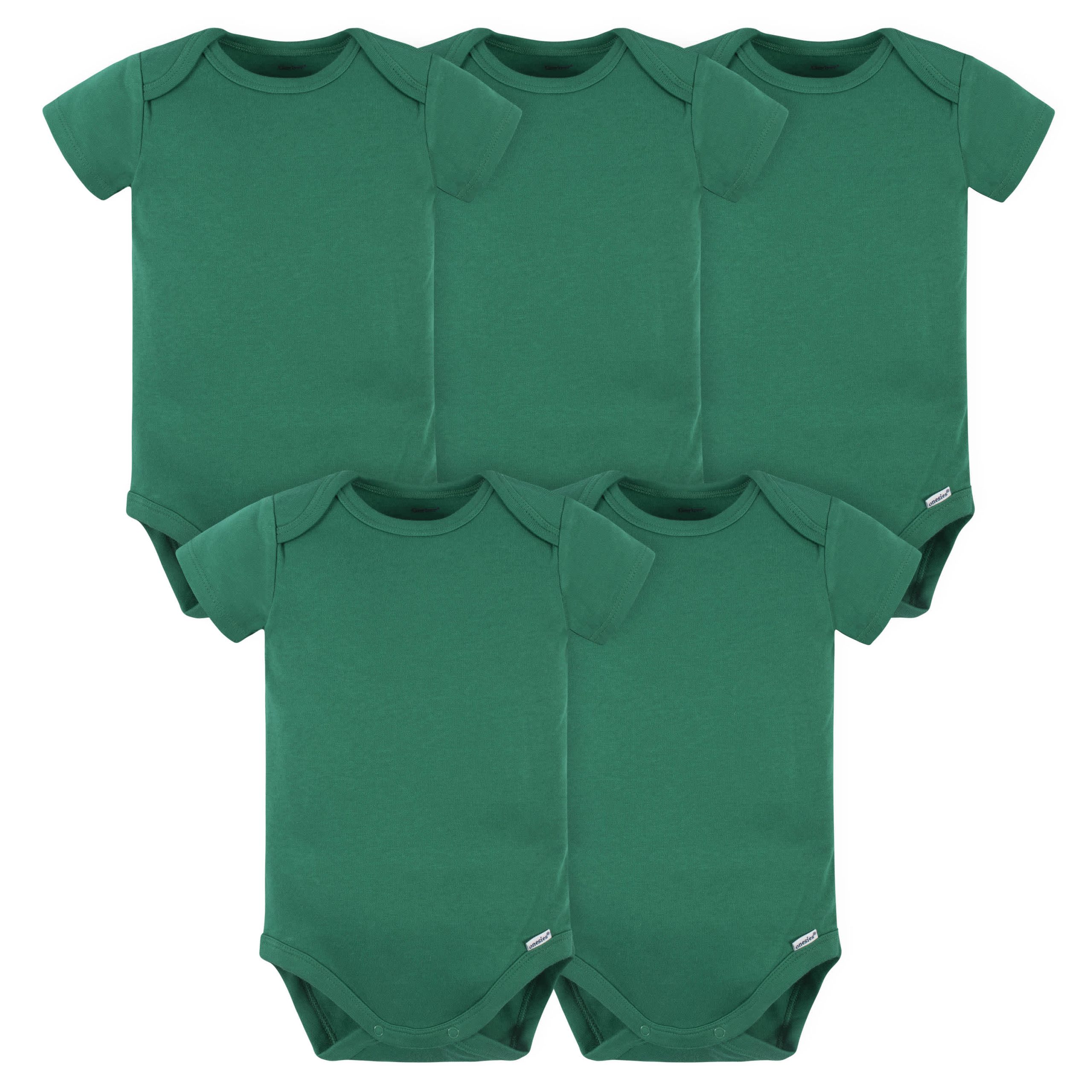 Onesies® Baby 5-Pack Green Bodysuits