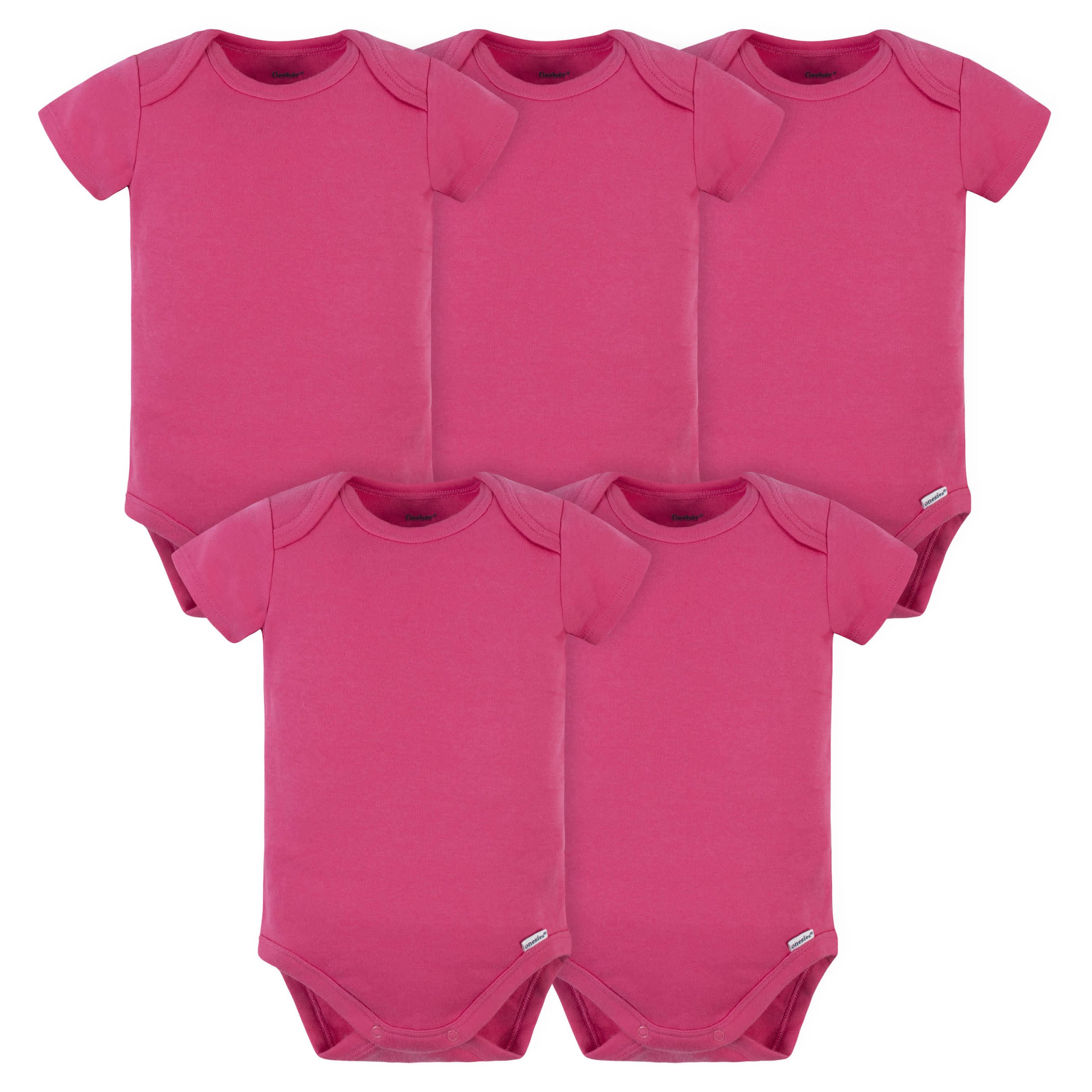 Onesies® Baby Girl 5-Pack Hot Pink Bodysuits
