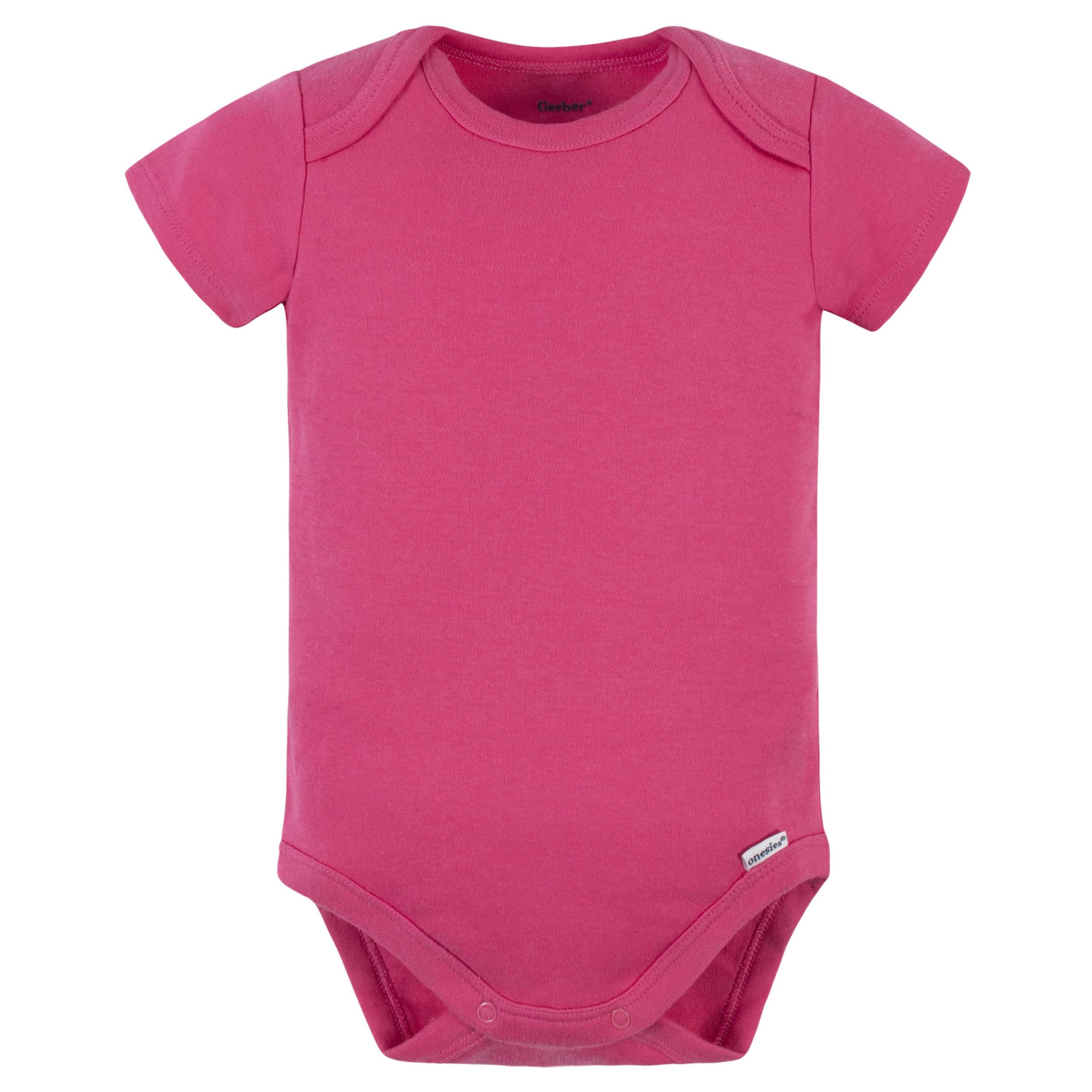 Onesies® Baby Girl 5-Pack Hot Pink Bodysuits - Image 2