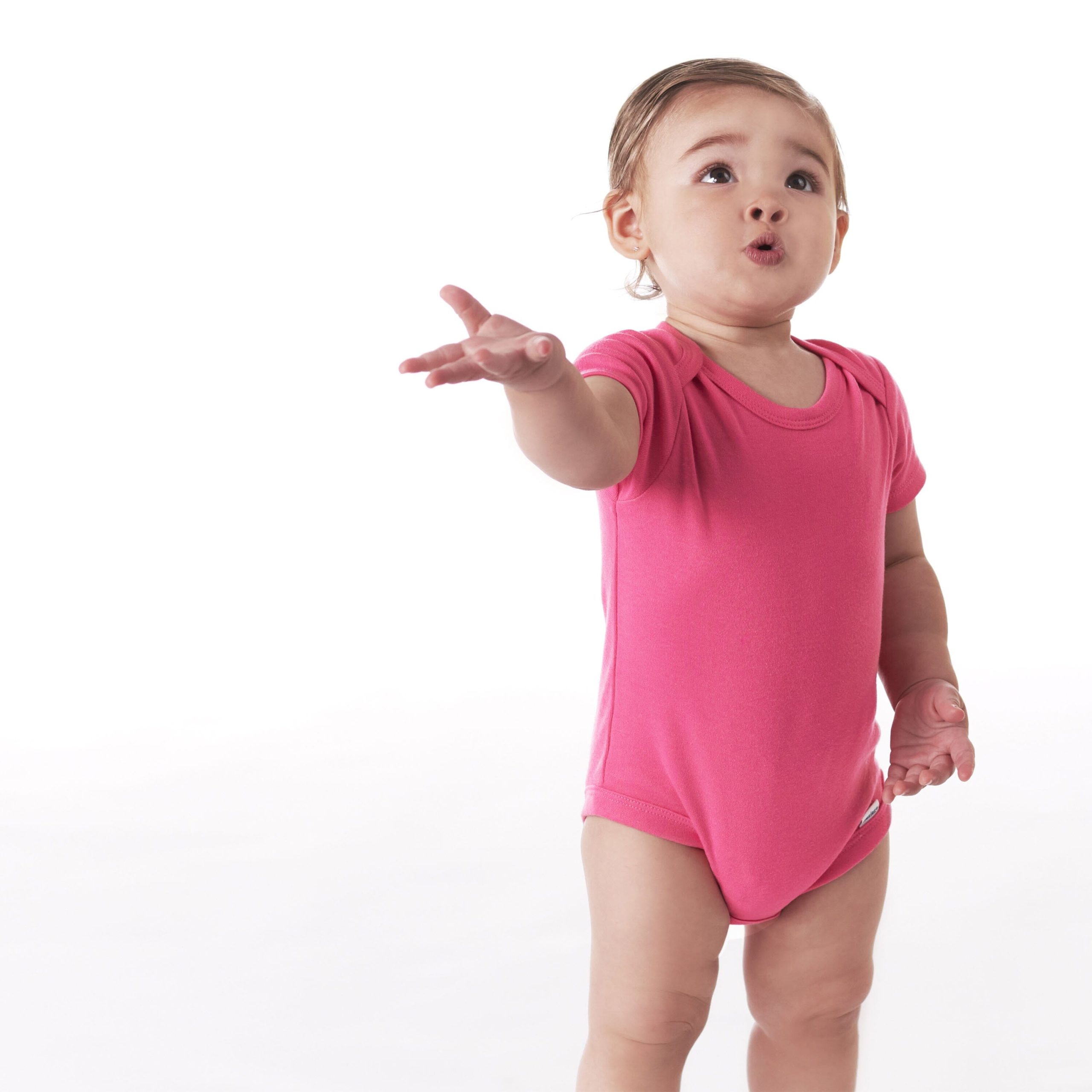 Onesies® Baby Girl 5-Pack Hot Pink Bodysuits - Image 5
