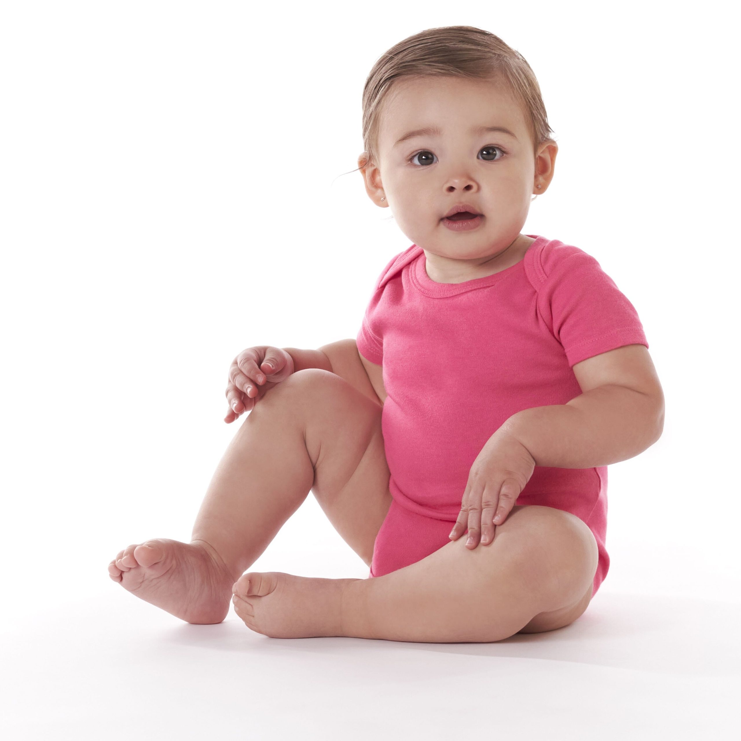 Onesies® Baby Girl 5-Pack Hot Pink Bodysuits - Image 6