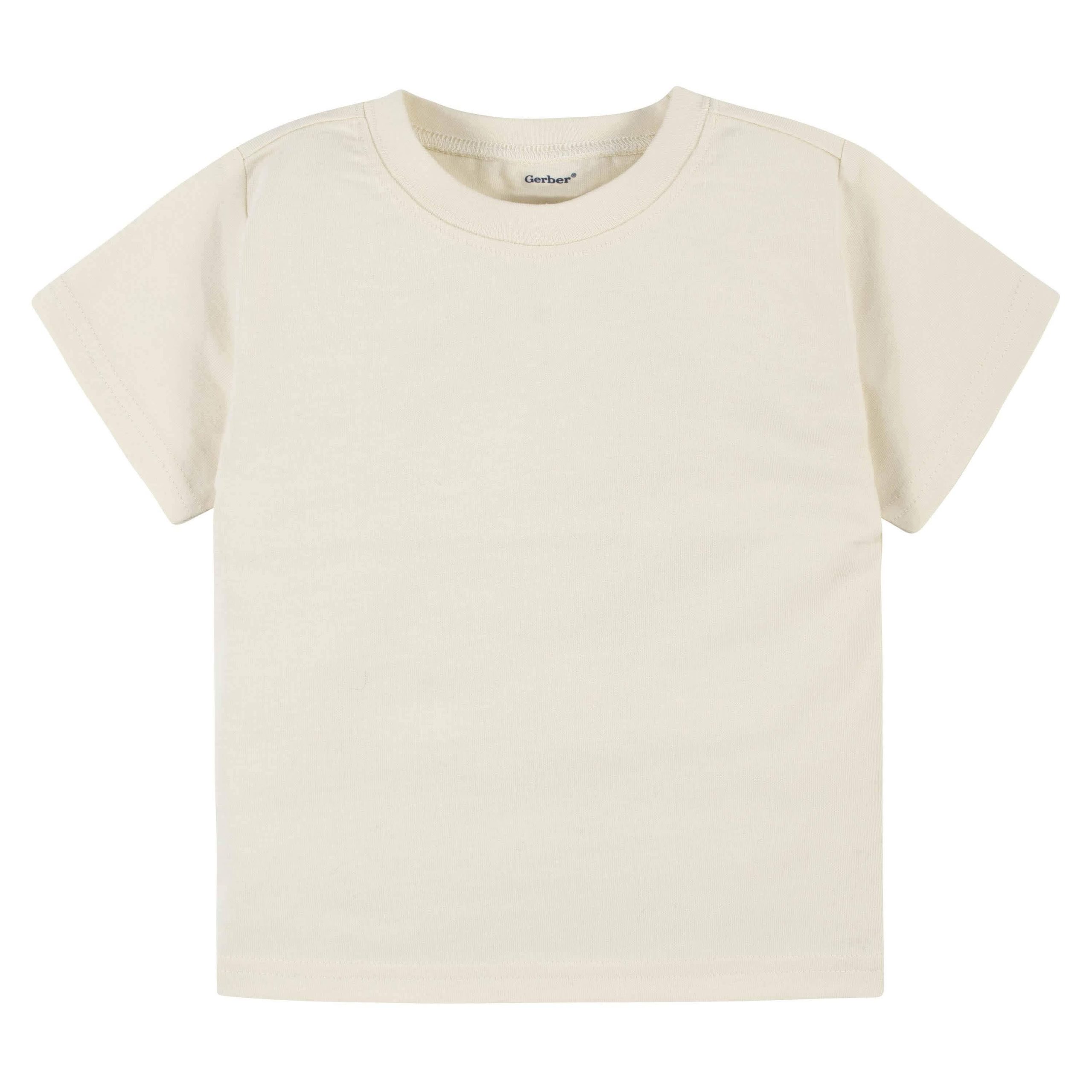 5-Pack Infant & Toddler Natural Short Sleeve Tees - Image 2