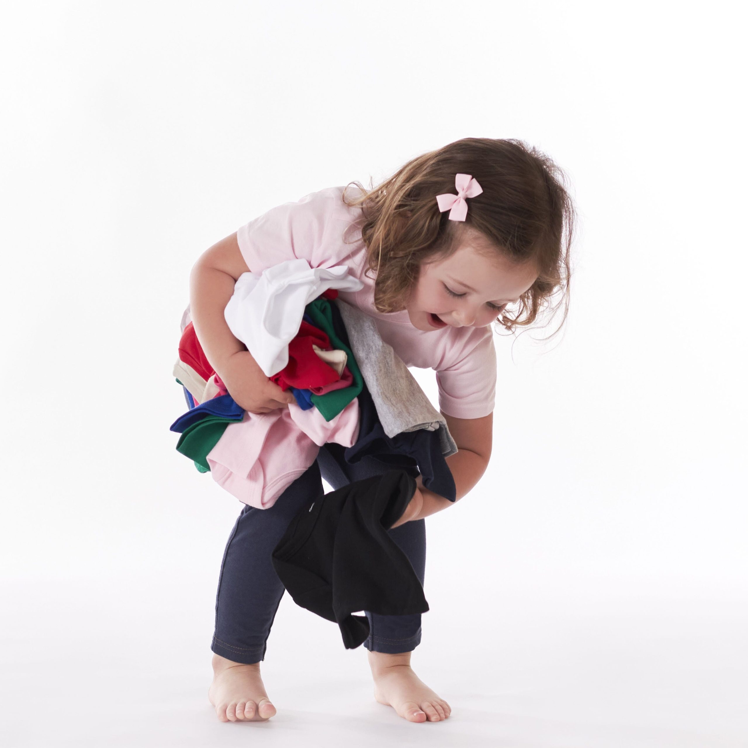 5-Pack Infant & Toddler Light Pink Short Sleeve Tees - Image 3