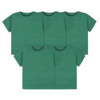 5-Pack Infant & Toddler Kelly Green Short Sleeve Tees