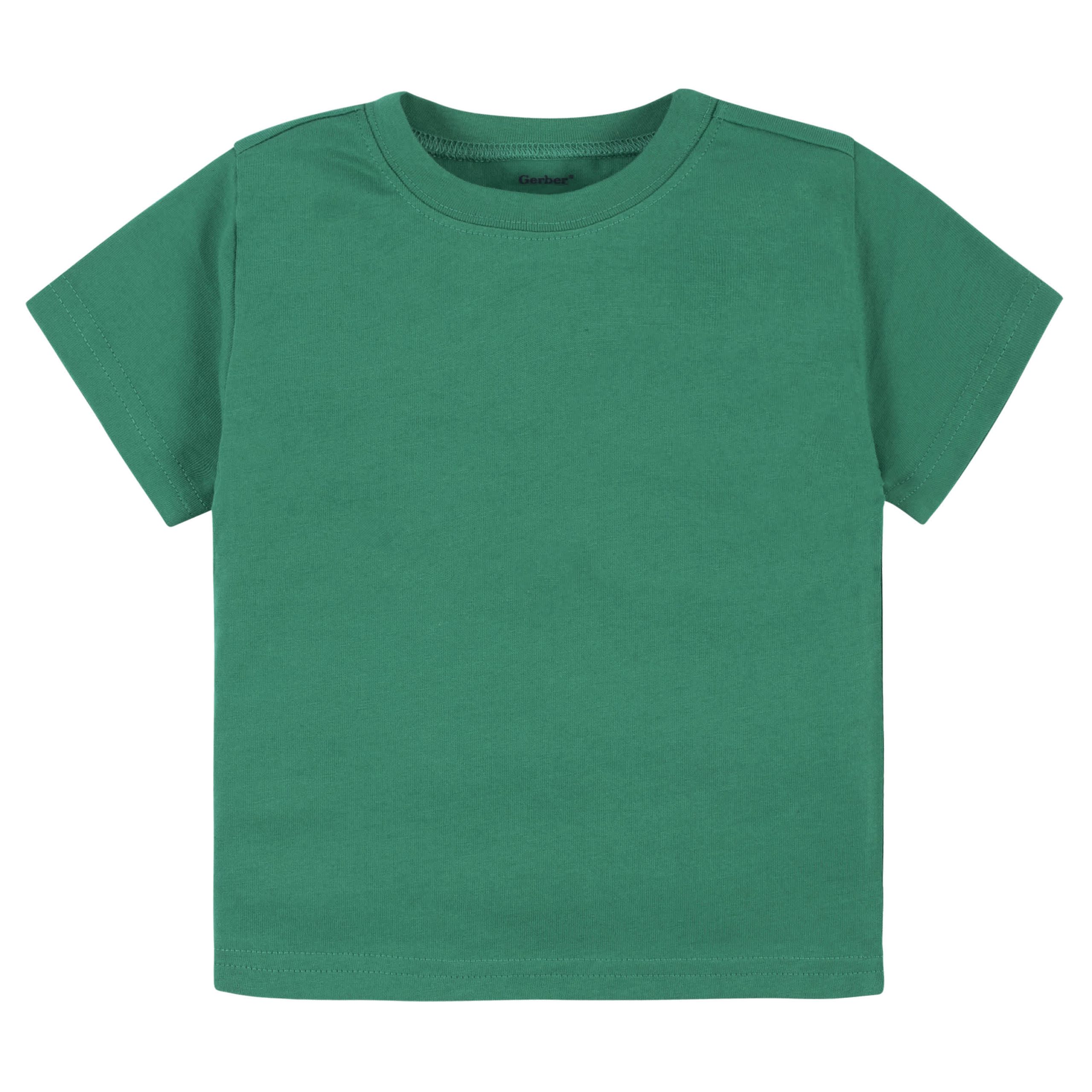 5-Pack Infant & Toddler Kelly Green Short Sleeve Tees - Image 2