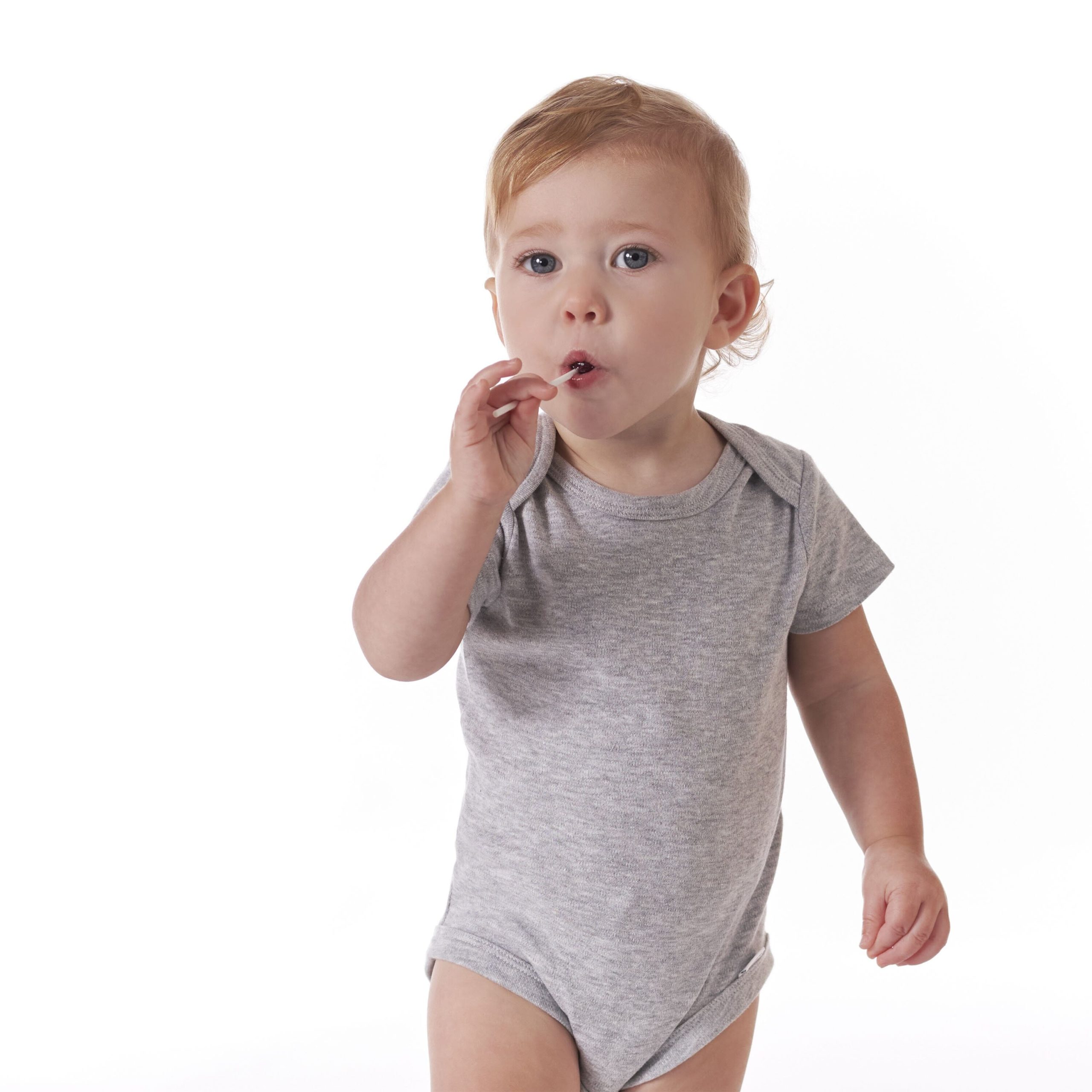 5-Pack Baby Neutral Gray Heather Ribbed Onesies® Bodysuits - Image 3