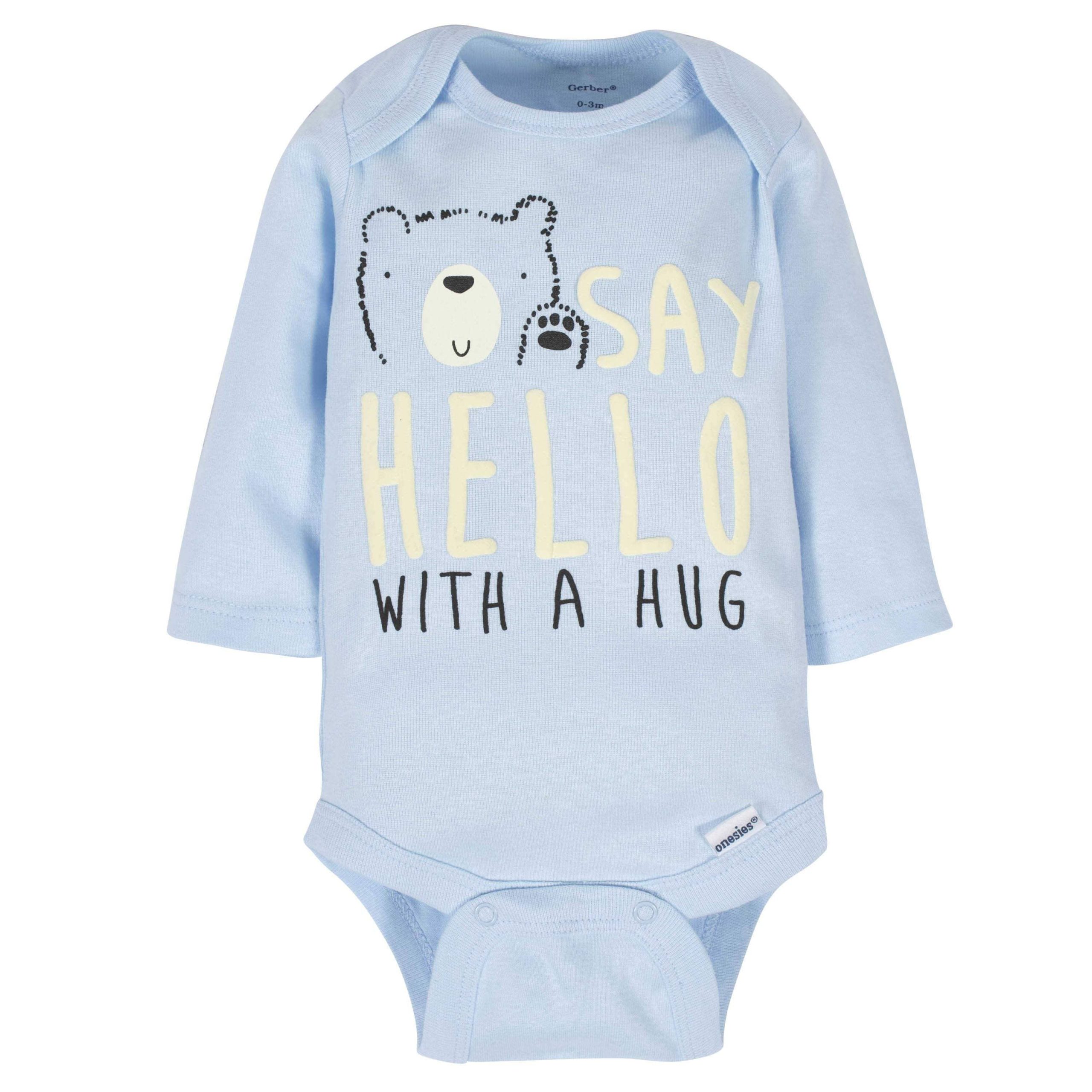 18-Piece Baby Boys Bear Sleep 'N Play, Onesies® Bodysuit, and Burpcloth Set - Image 6