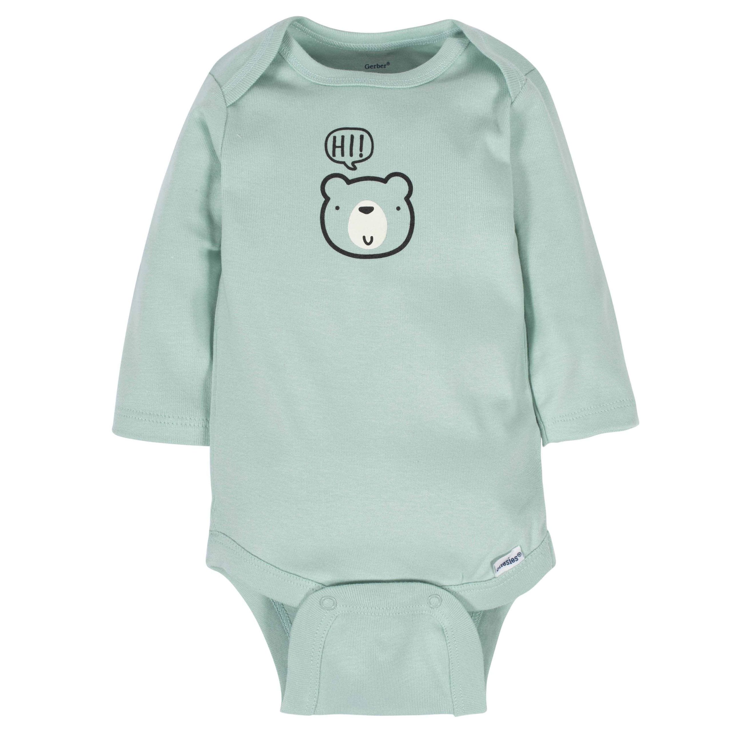18-Piece Baby Boys Bear Sleep 'N Play, Onesies® Bodysuit, and Burpcloth Set - Image 7