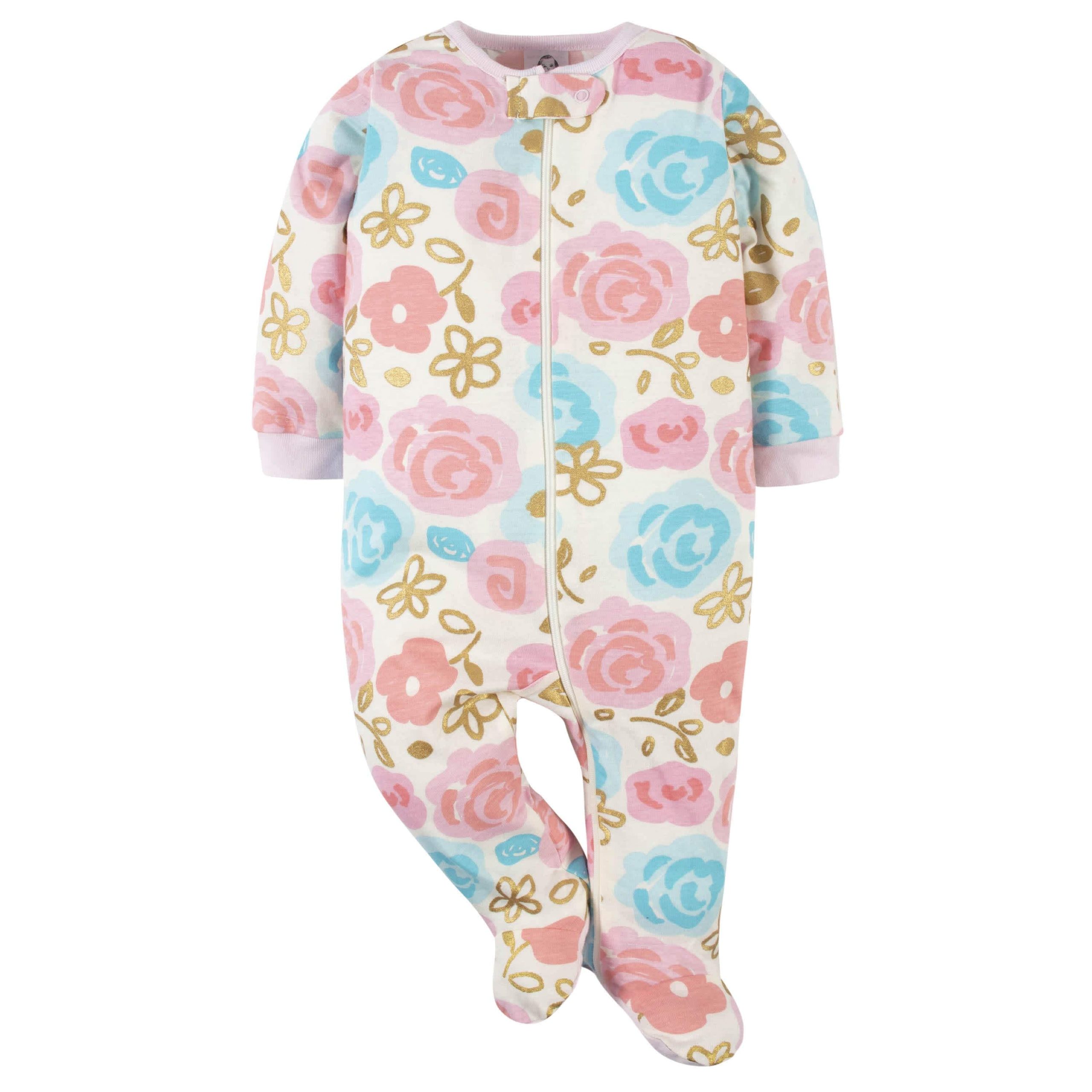 6-Piece Baby Girls Princess Onesies® Bodysuit and Sleep 'N Play Set - Image 8