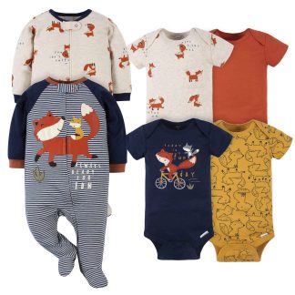 6-Piece Baby Boys Fox Onesies® Bodysuit and Sleep 'N Play Set