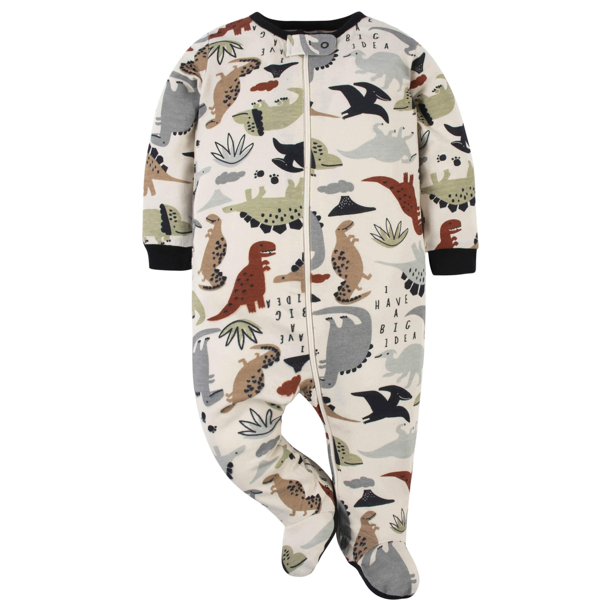 6-Piece Baby Boys Dino Onesies® Bodysuit and Sleep 'N Play Set - Image 9