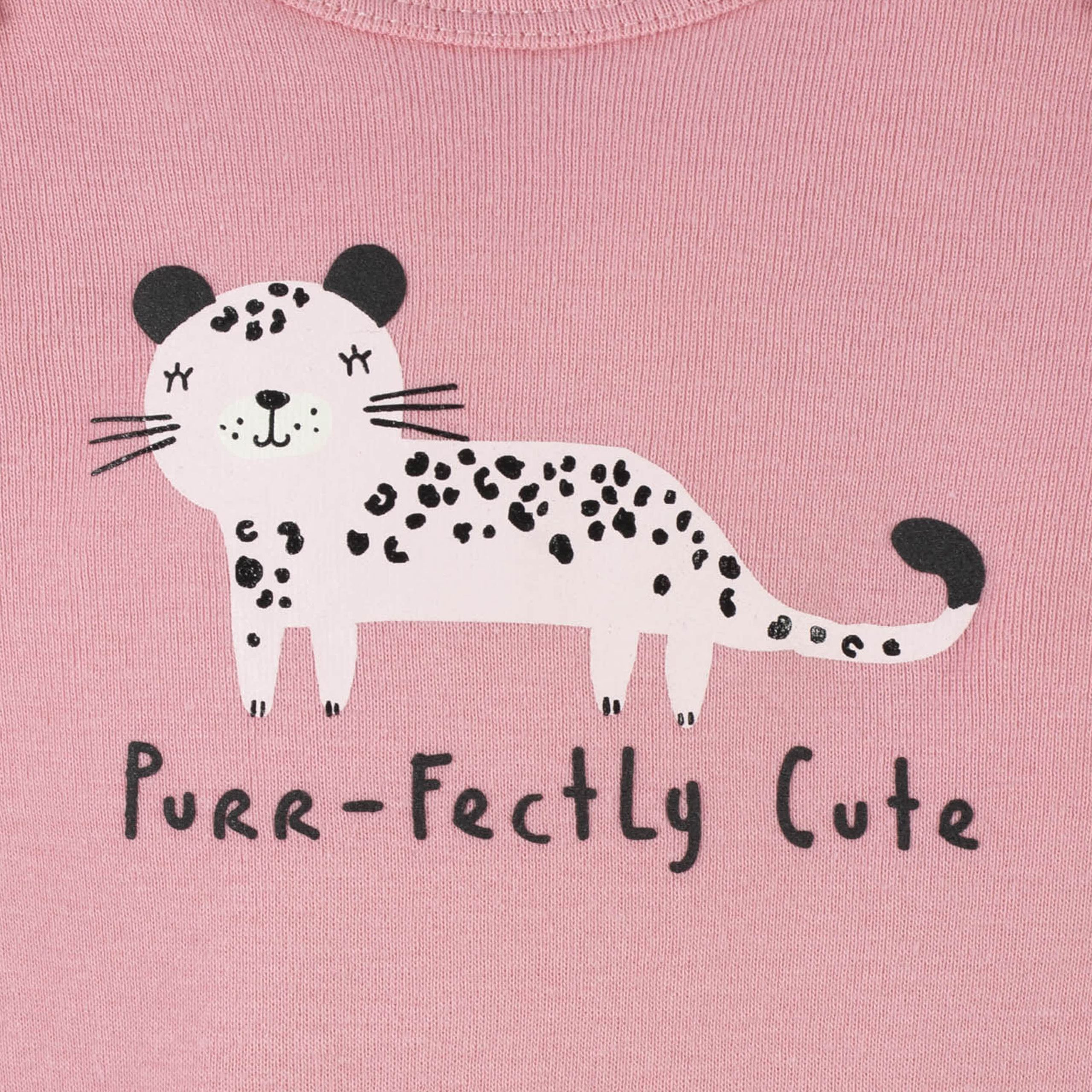 16-Piece Baby Girls Leopard Gown, Mitten, Cap, & Sock Set - Image 3