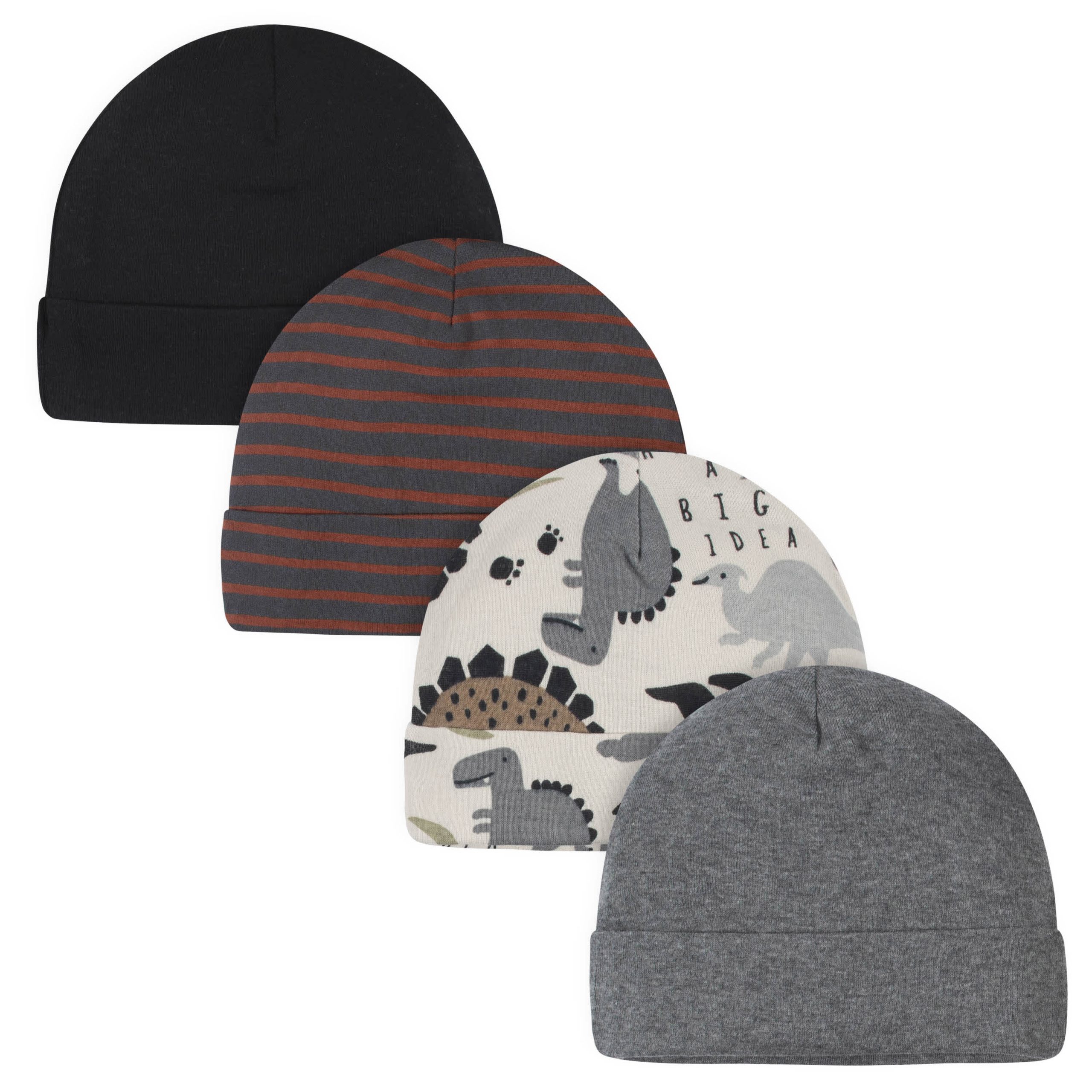 16-Piece Baby Boys Dino Gown, Mitten, Cap, & Sock Set - Image 6