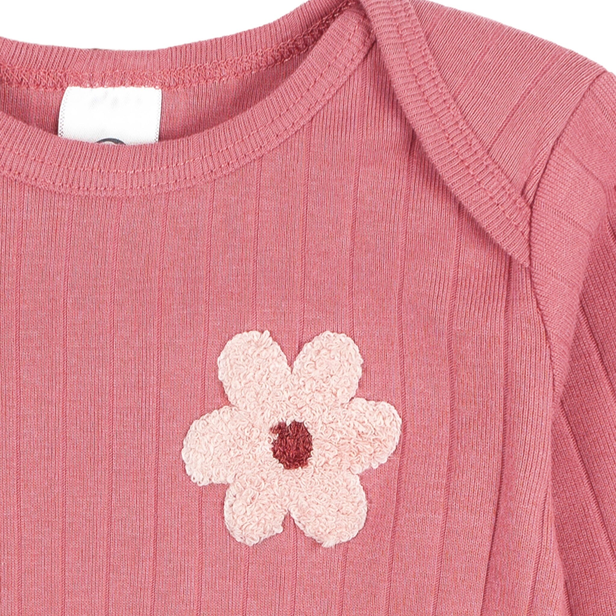 2-Piece Baby Girls Rose Bodysuit and Pant Set - Image 5