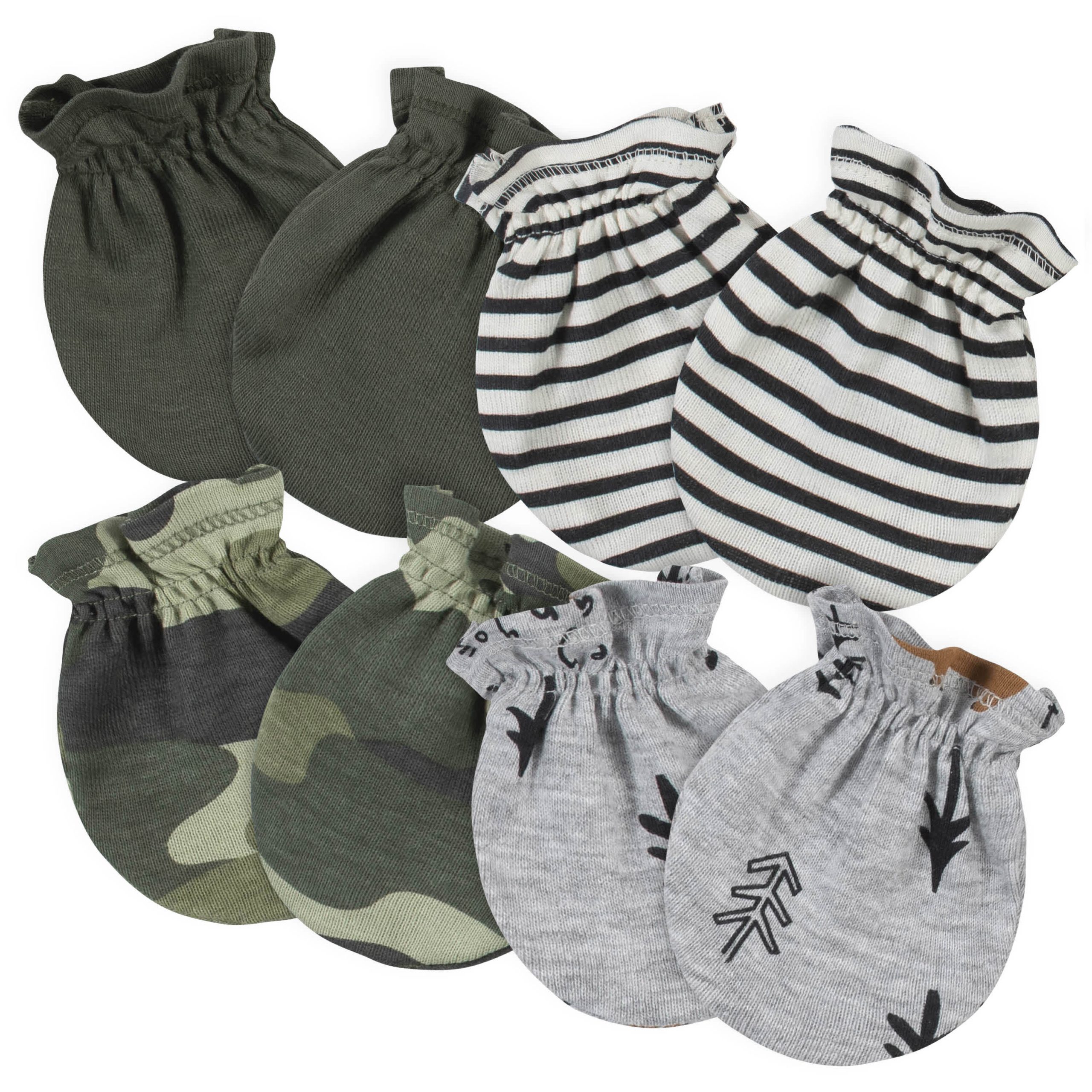 16-Piece Baby Boys Bear Gown, Mitten, Cap, & Sock Set - Image 4