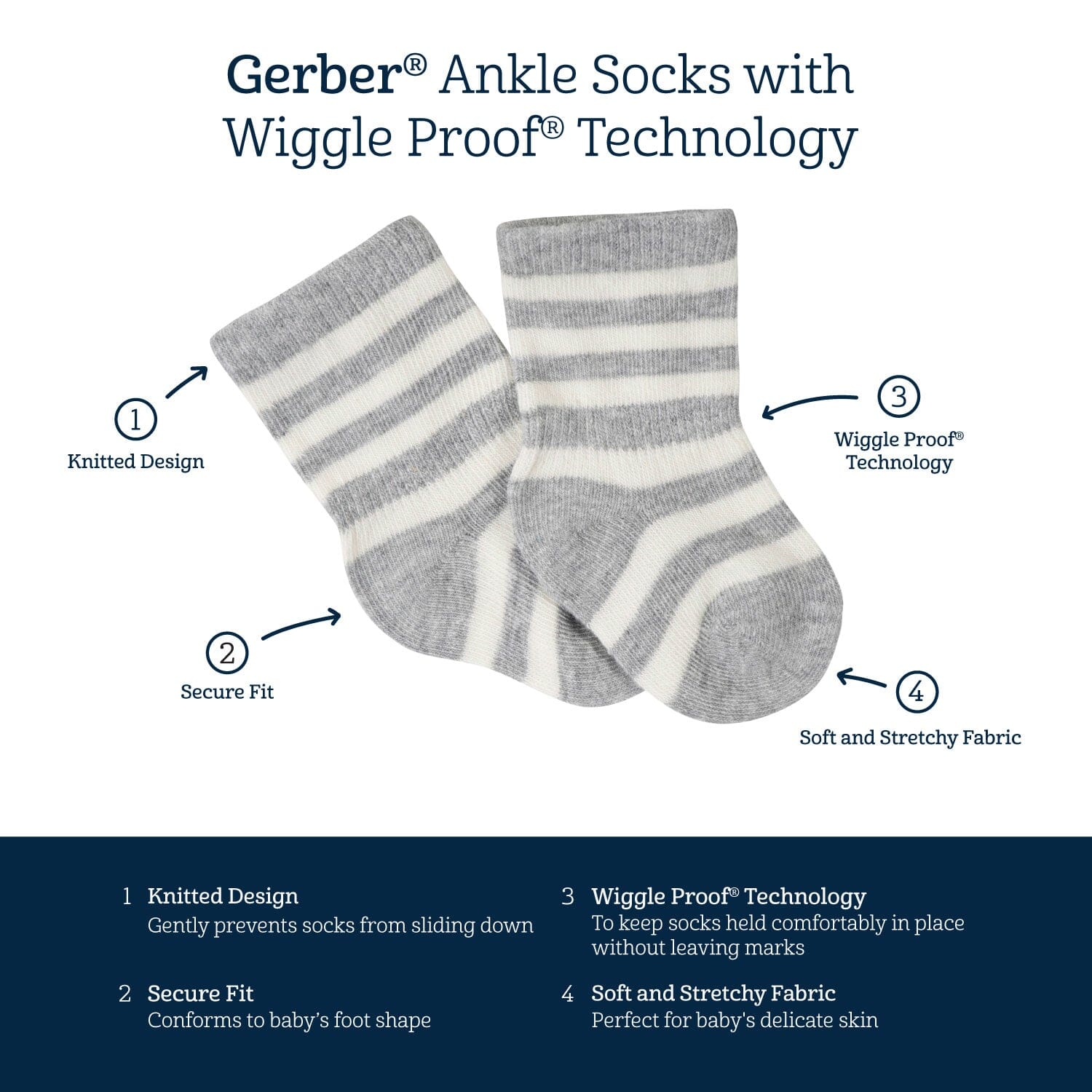 16-Piece Baby Boys Bear Gown, Mitten, Cap, & Sock Set - Image 8