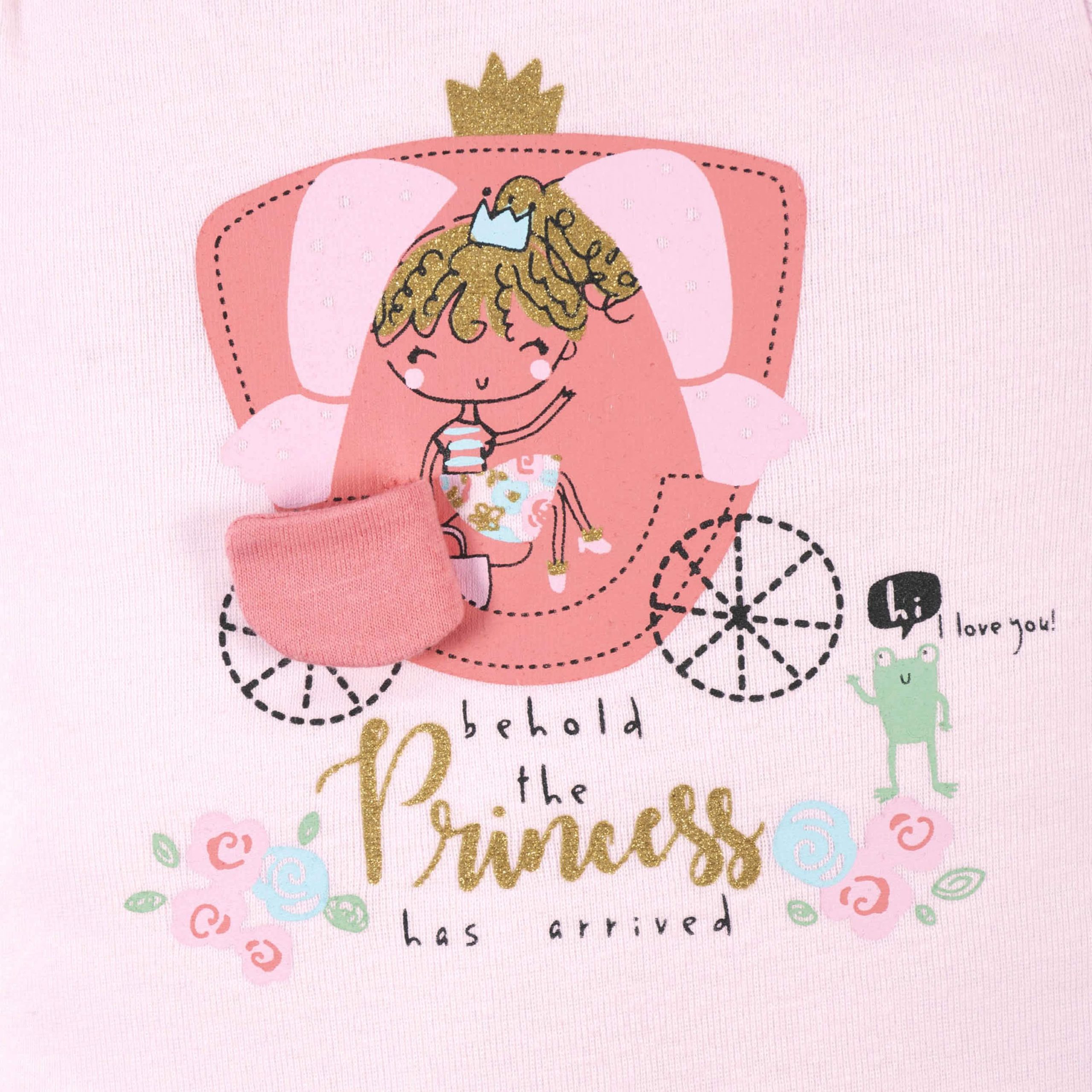 4-Pack Baby Girls Princess Short Sleeve Onesies® Bodysuits - Image 4